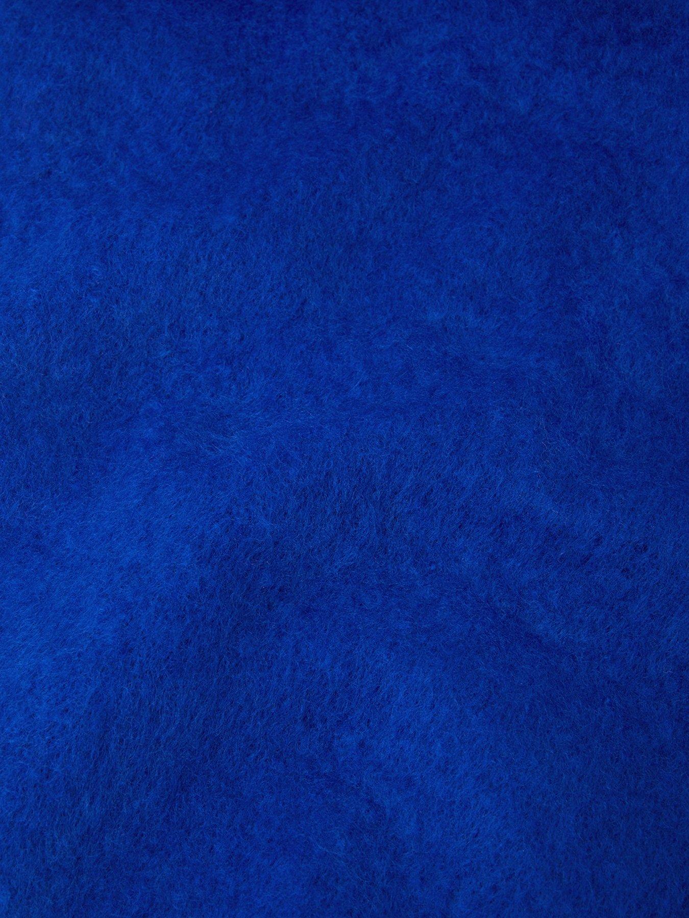 Image 2 of 2 of Accessorize Super Fluffy Skinny Scarf - Blue