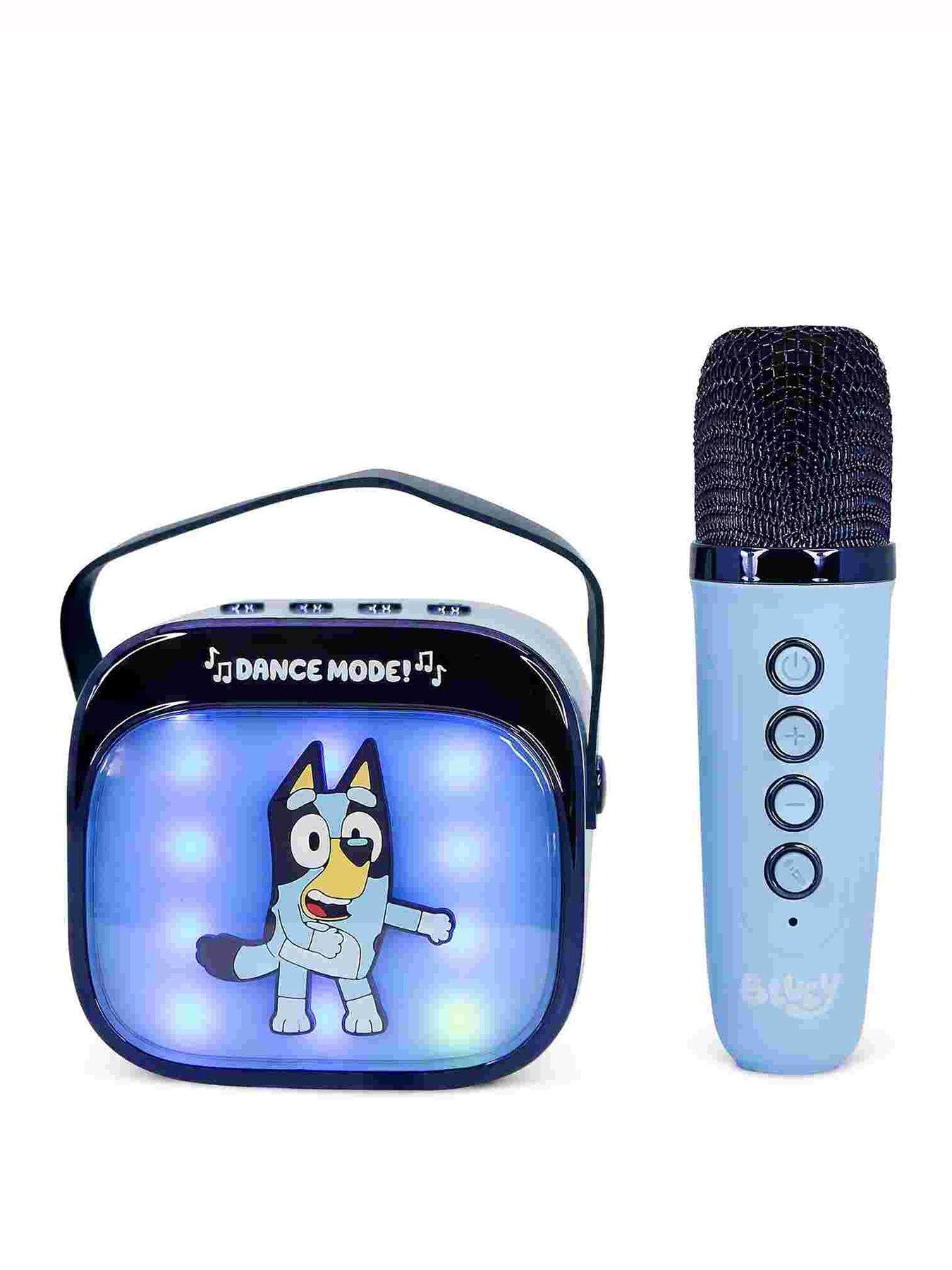 Bluey Popsing Led Light-Up Wireless Karaoke Speaker  &  Microphone
