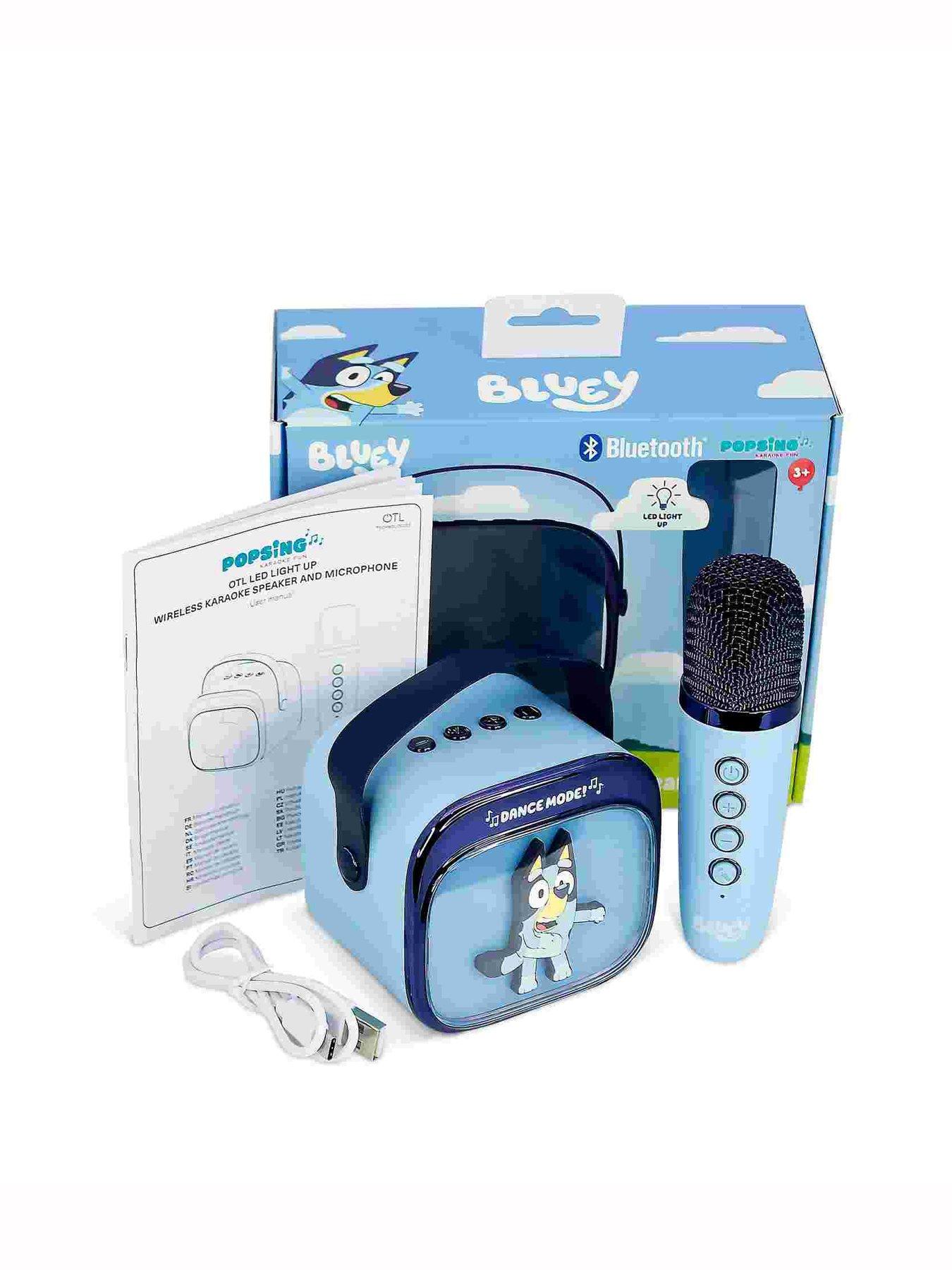 Image 6 of 7 of Bluey Bluey Popsing Led Light-Up Wireless Karaoke Speaker &amp; Microphone
