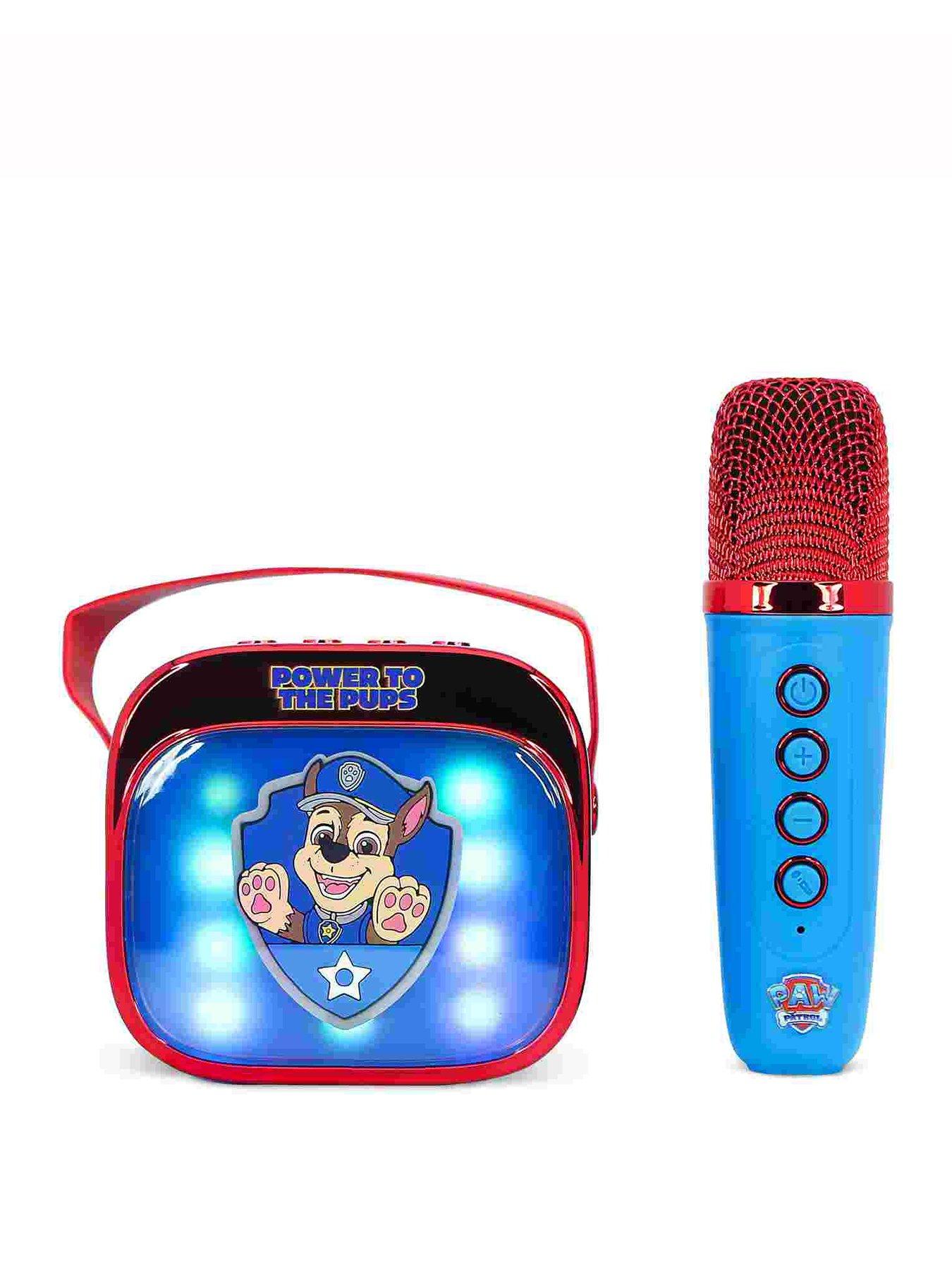 Paw Patrol Popsing Led Light-Up Wireless Karaoke Speaker  &  Microphone