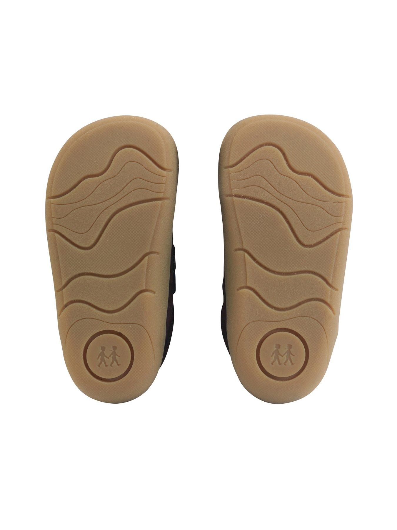 Image 2 of 6 of Start-rite Kids' Nubuck First Walking Booties with Double Rip Tape Fastening - Burgundy