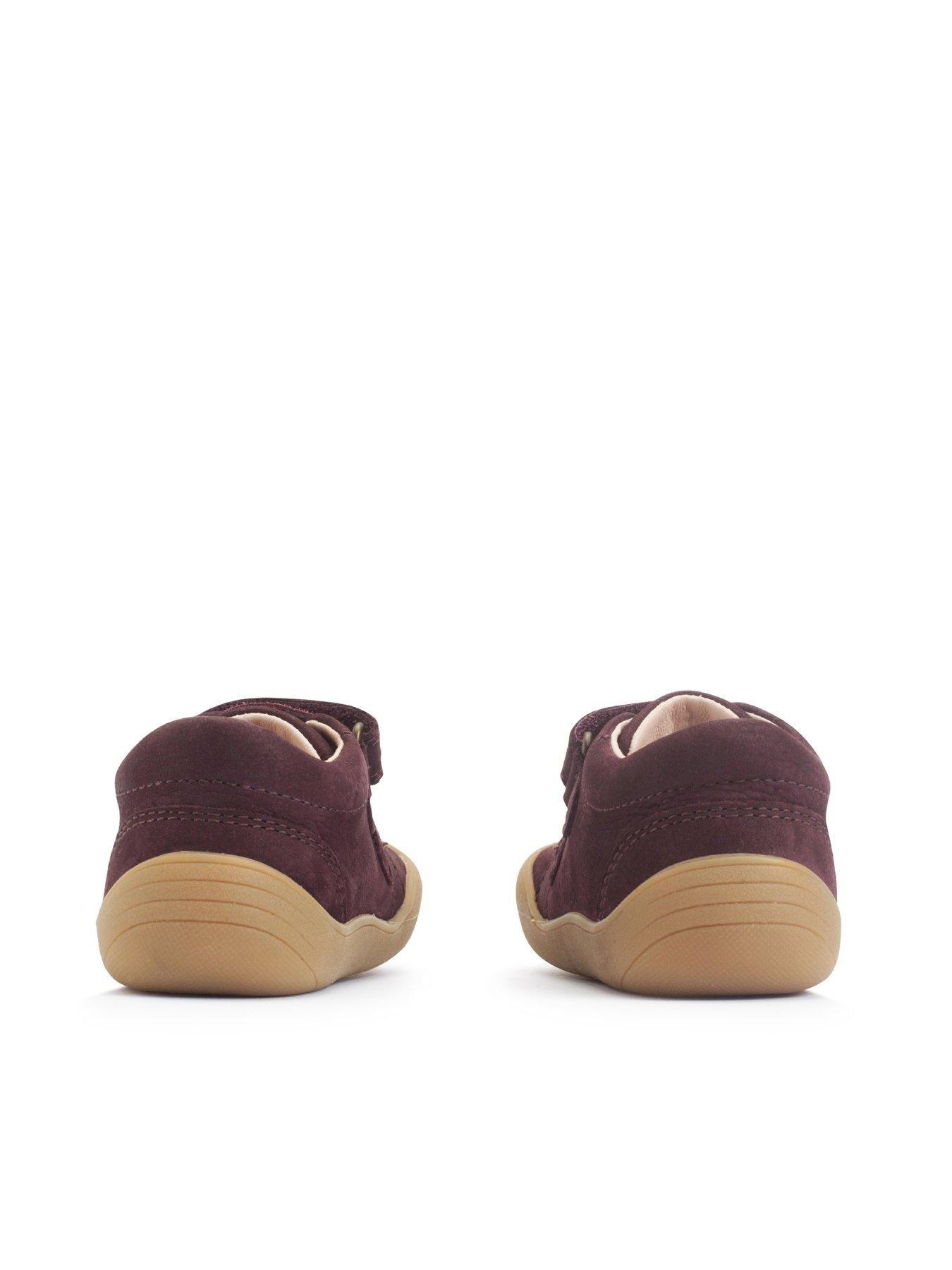 Image 6 of 6 of Start-rite Kids' Nubuck First Walking Booties with Double Rip Tape Fastening - Burgundy