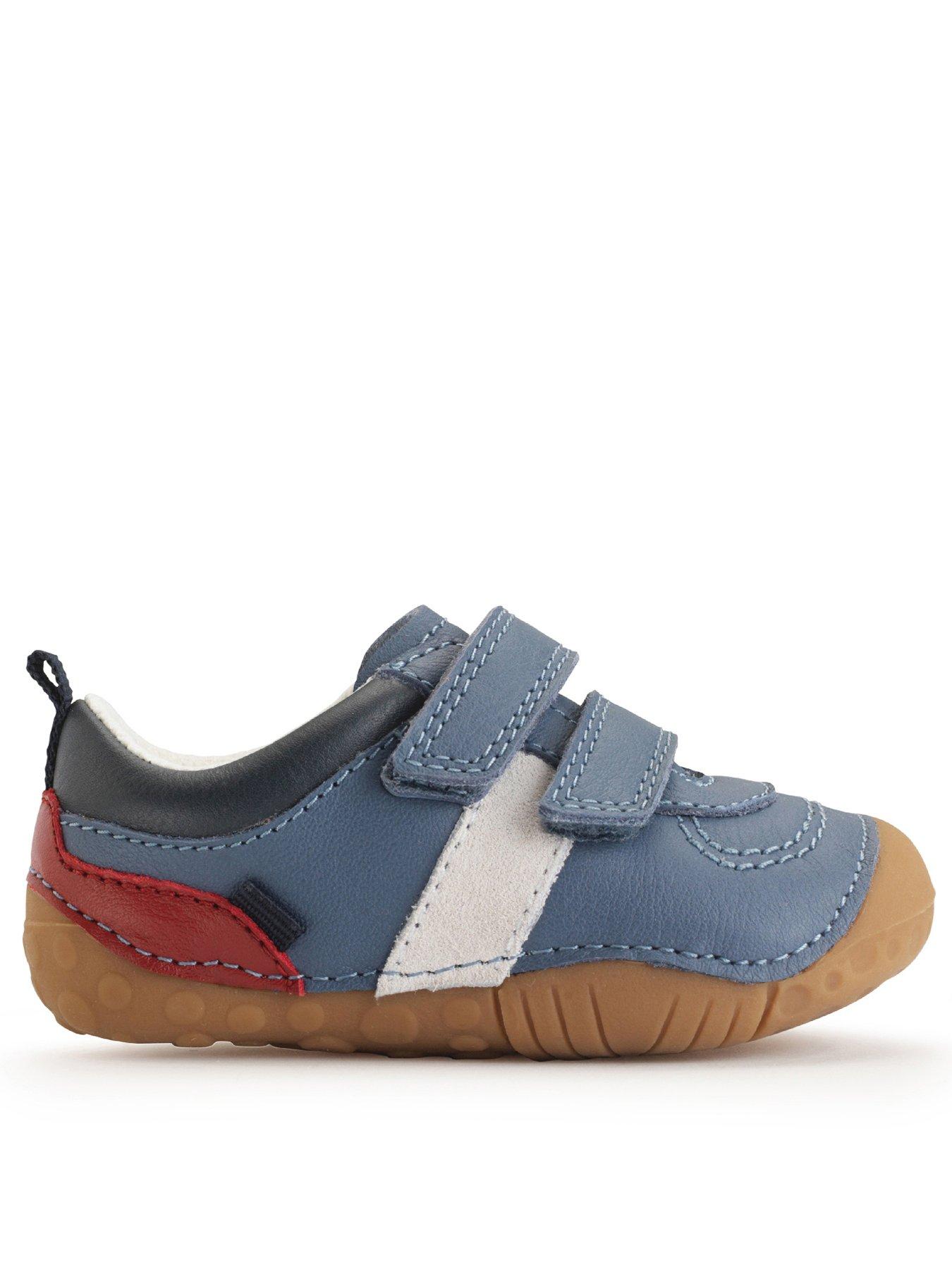 Start-rite Zap Denim Leather/Suede Trainers - Blue