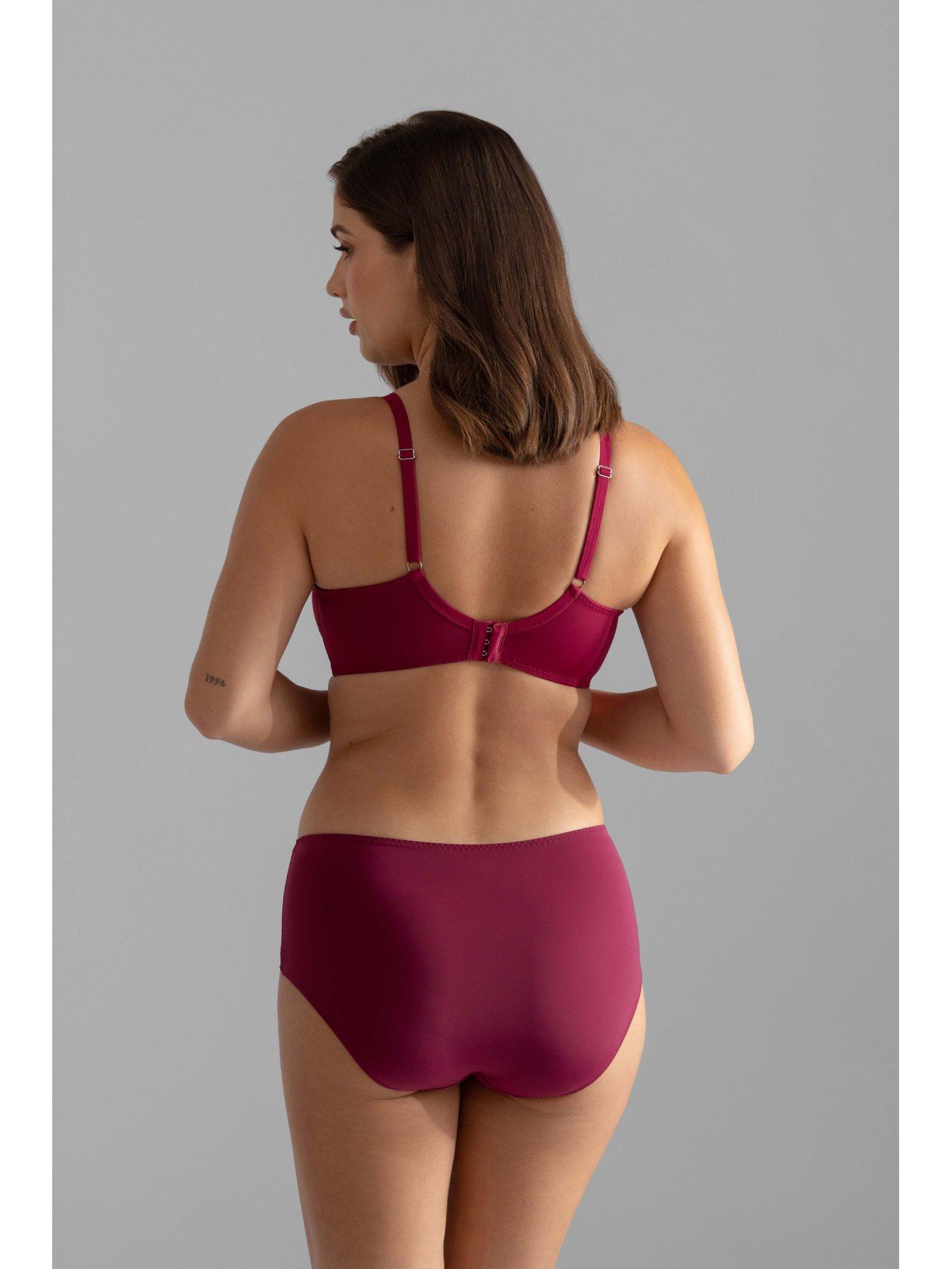 Image 2 of 4 of DORINA Penelope Wired Non Padded Full Cup Bra - Red