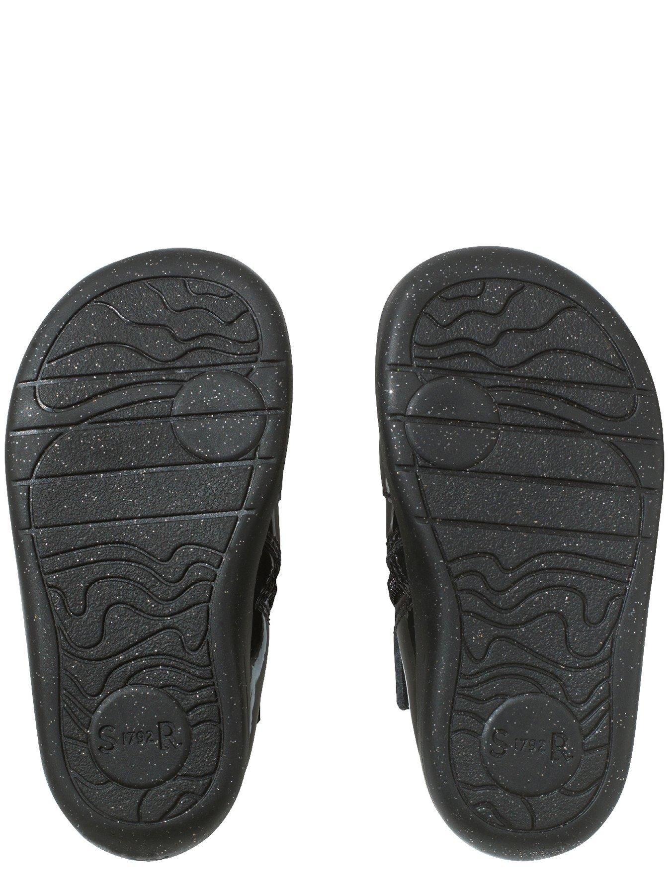 Image 5 of 6 of Start-rite Girls' Patent T-Bar Boots with Metallic Gold Panels - Black
