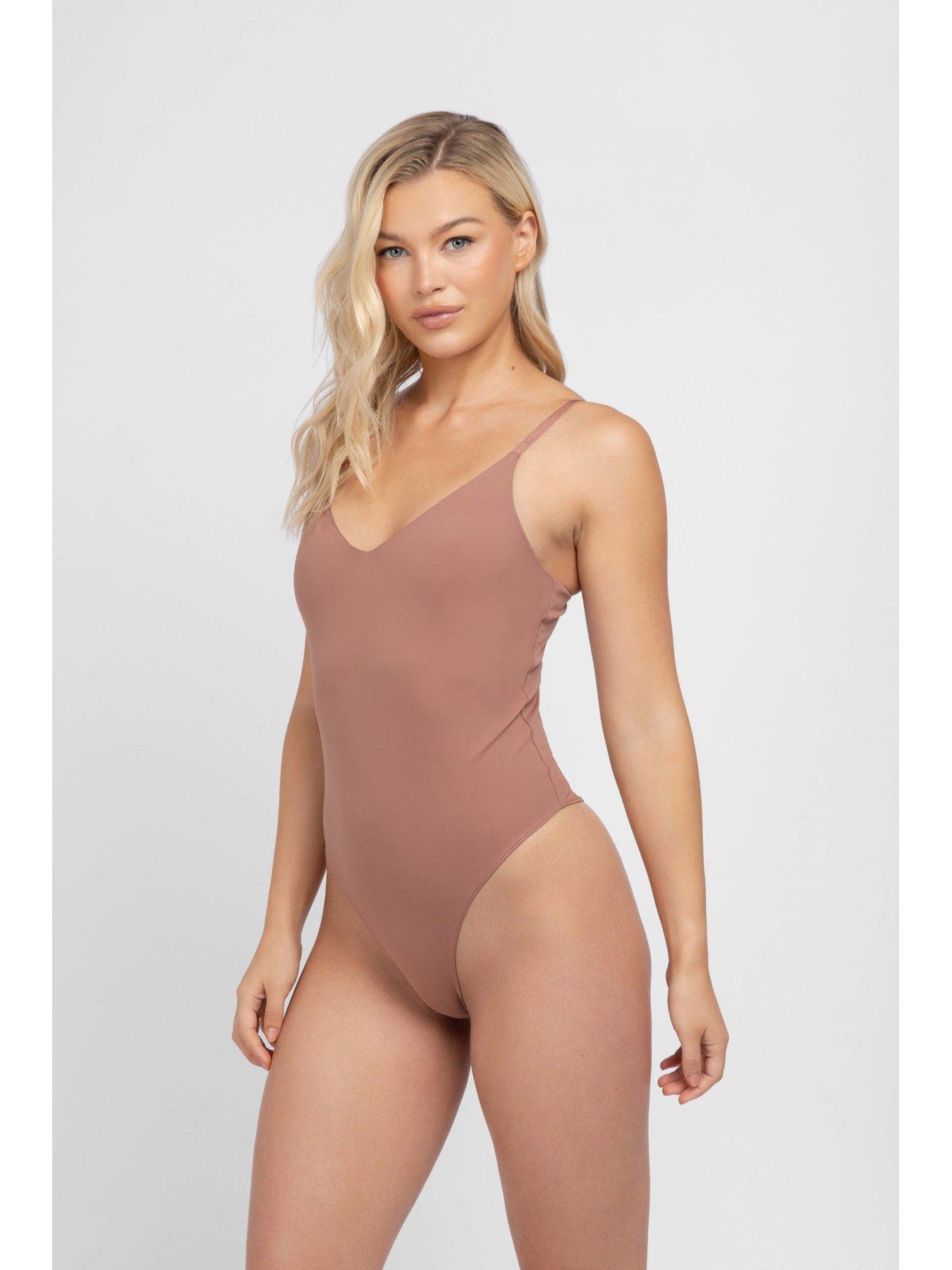 Image 3 of 5 of DORINA Fern Smooth Bodysuit - Brown