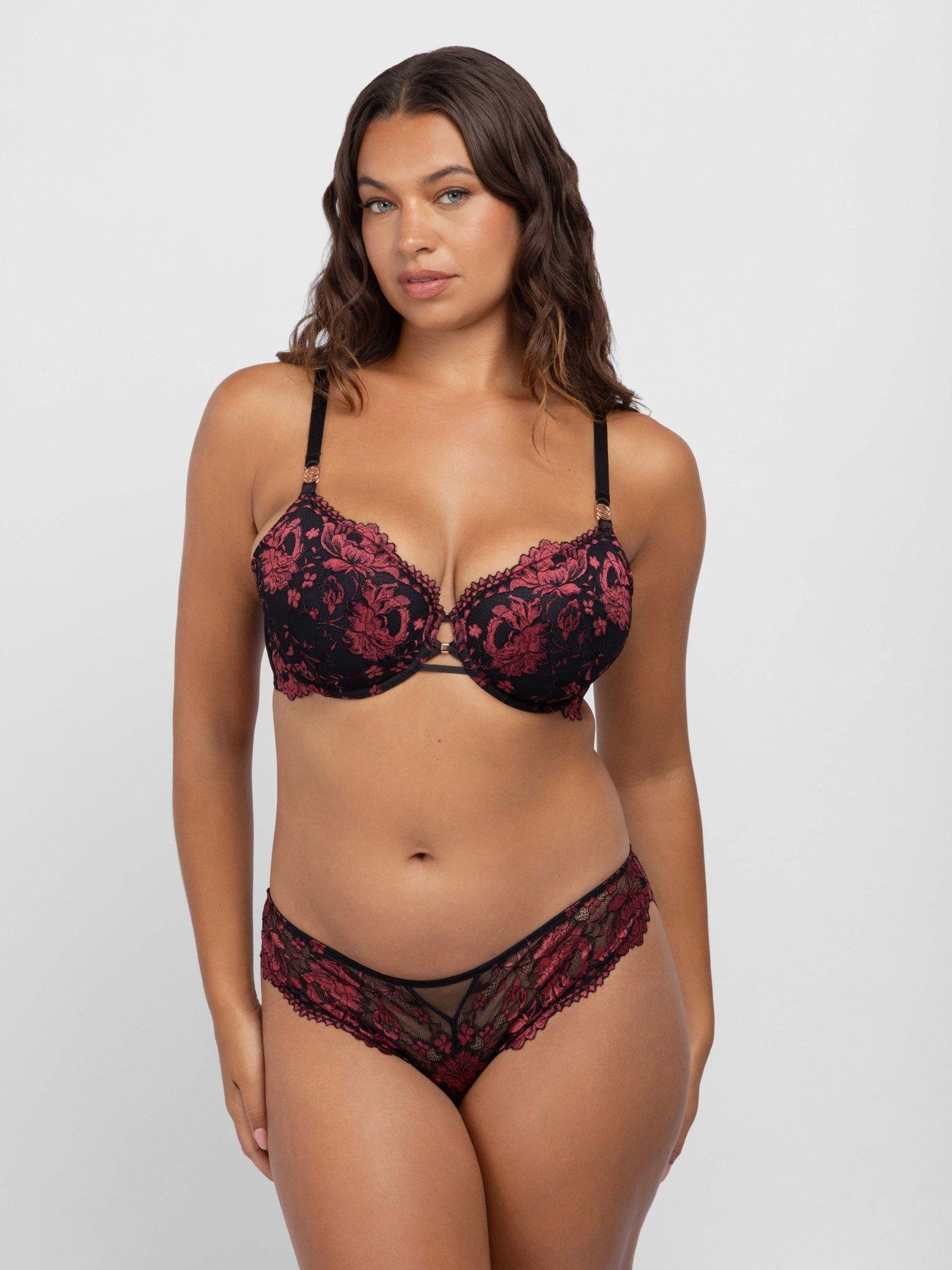 Image 1 of 5 of DORINA Jemma Two Tone Padded Wired Bra - Red