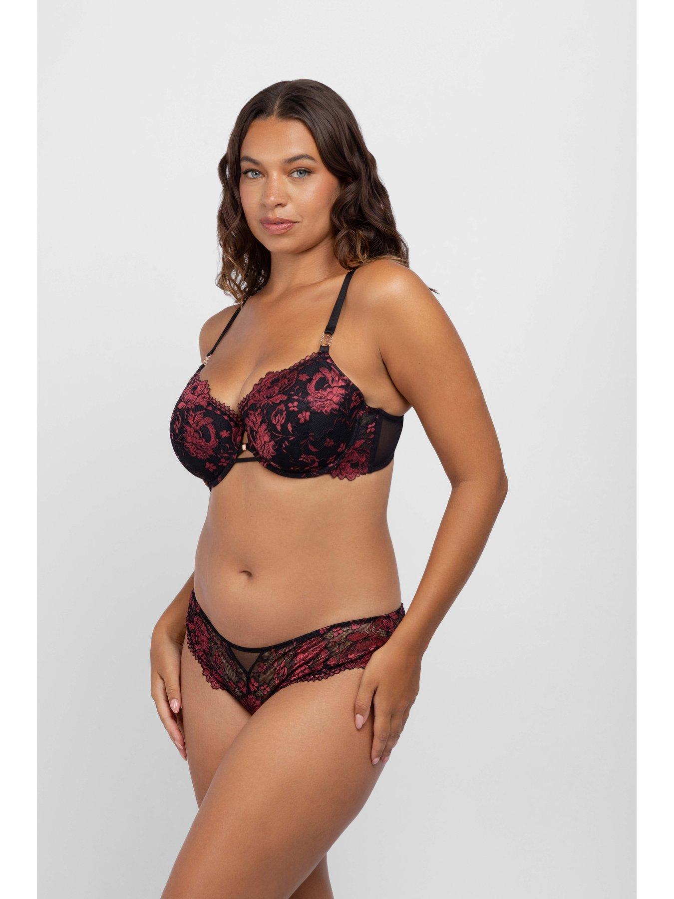 Image 3 of 5 of DORINA Jemma Two Tone Padded Wired Bra - Red
