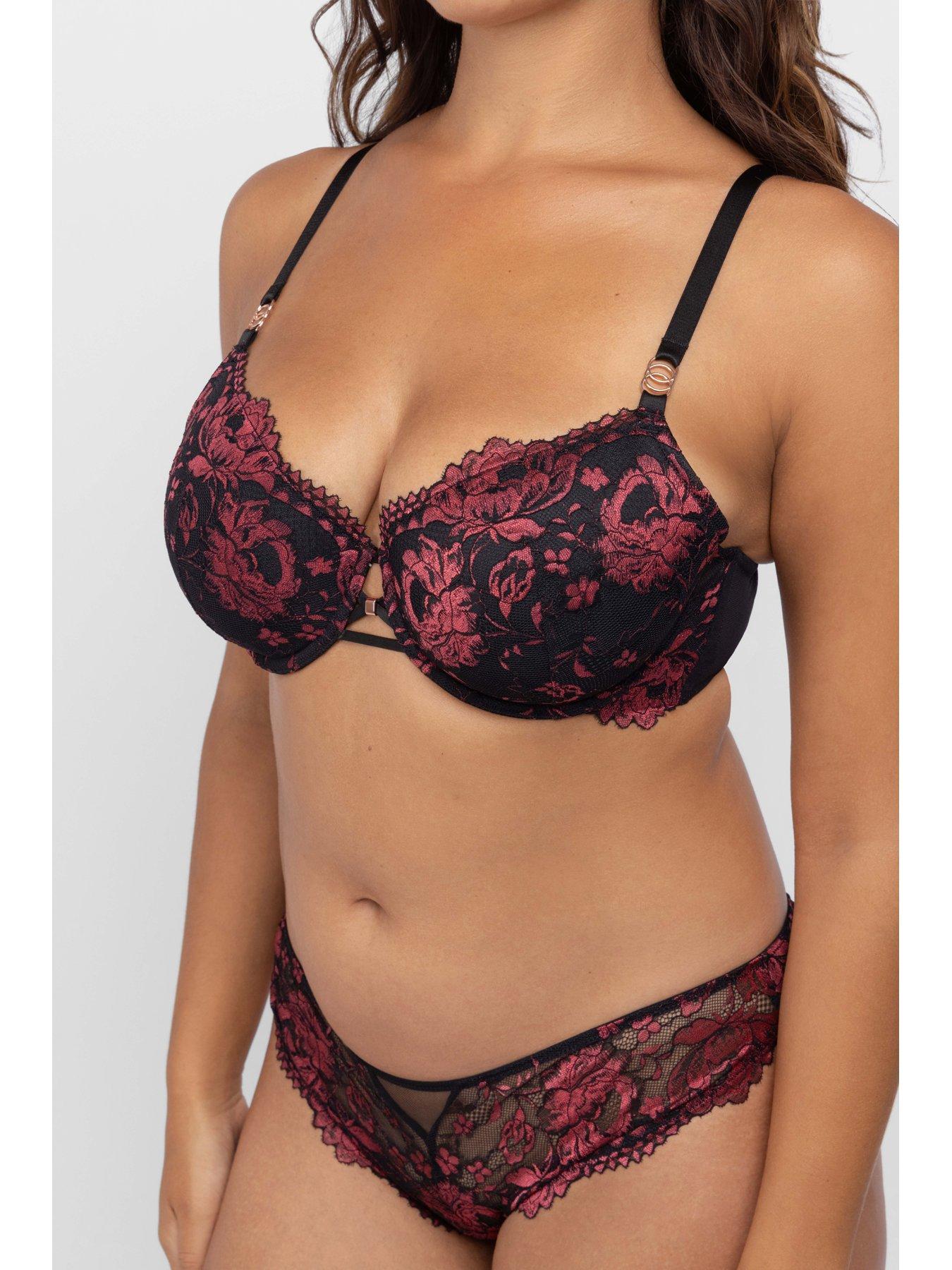 Image 4 of 5 of DORINA Jemma Two Tone Padded Wired Bra - Red