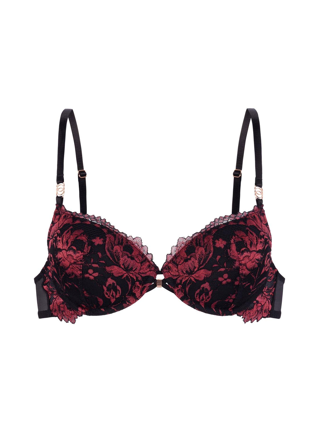 Image 5 of 5 of DORINA Jemma Two Tone Padded Wired Bra - Red