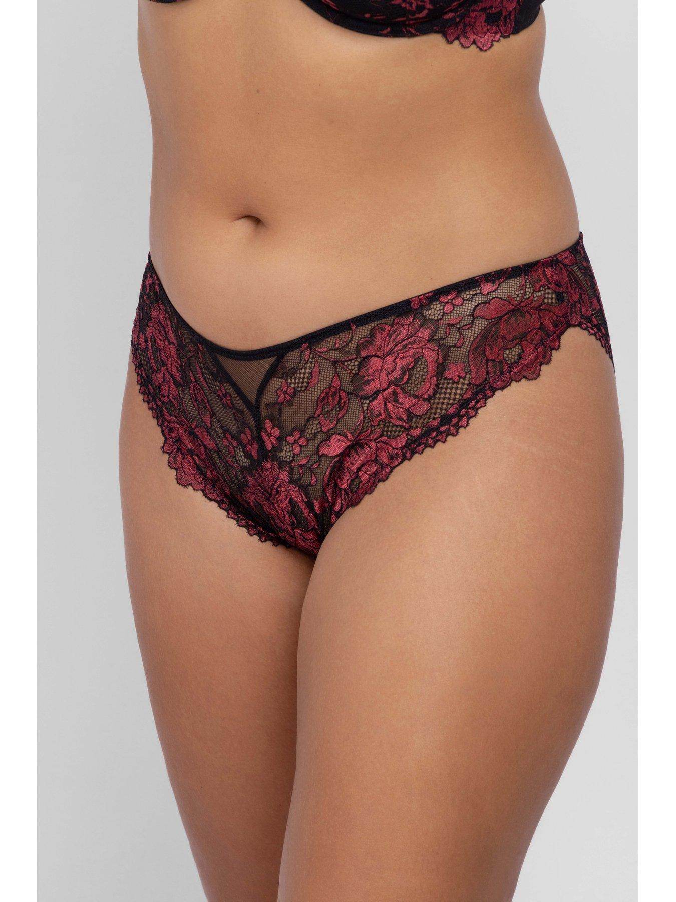 Image 4 of 5 of DORINA Jemma Two Tone Brazilian Brief - Red