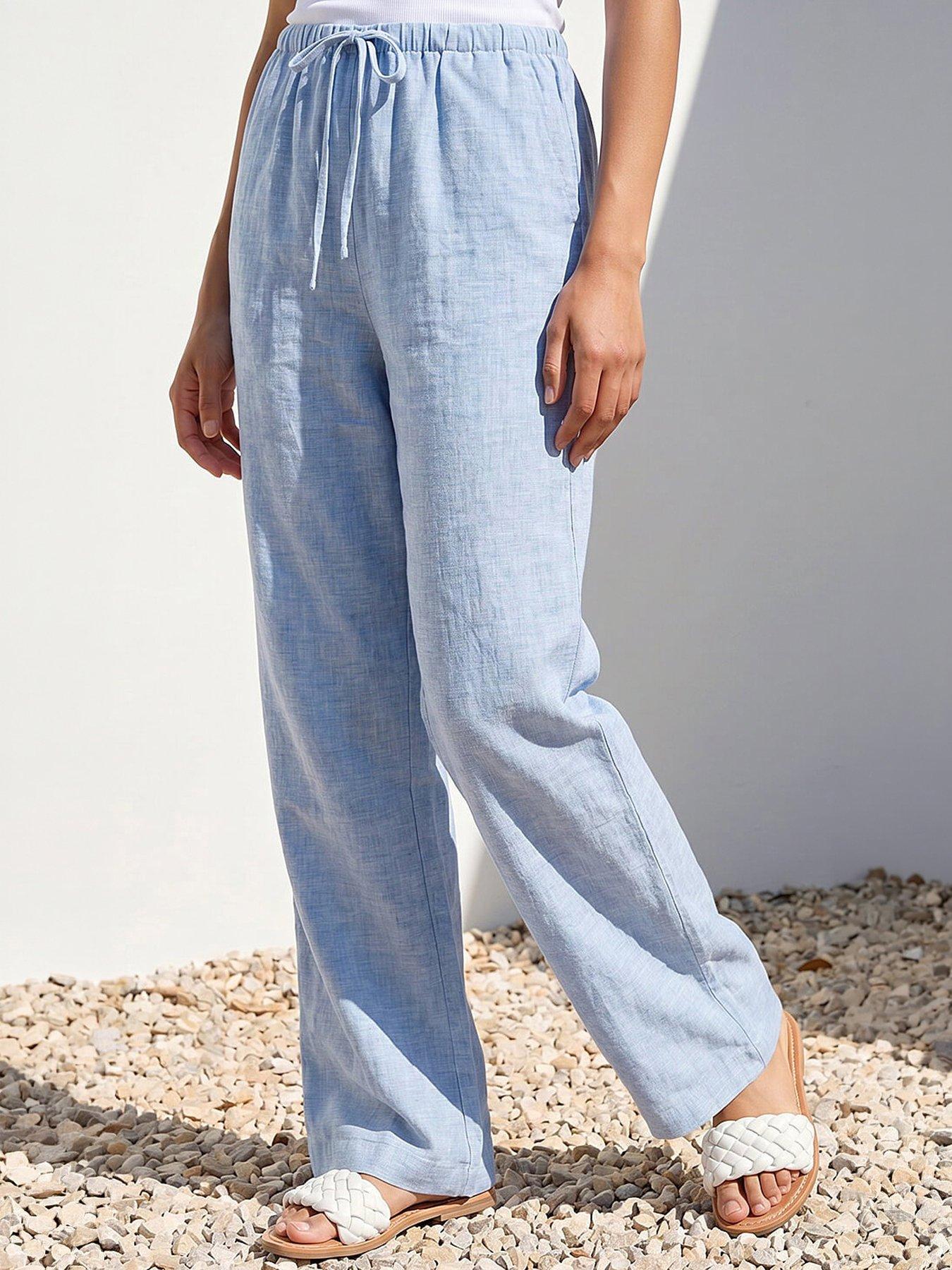Image 4 of 4 of Roman Petite Wide Leg Trouser