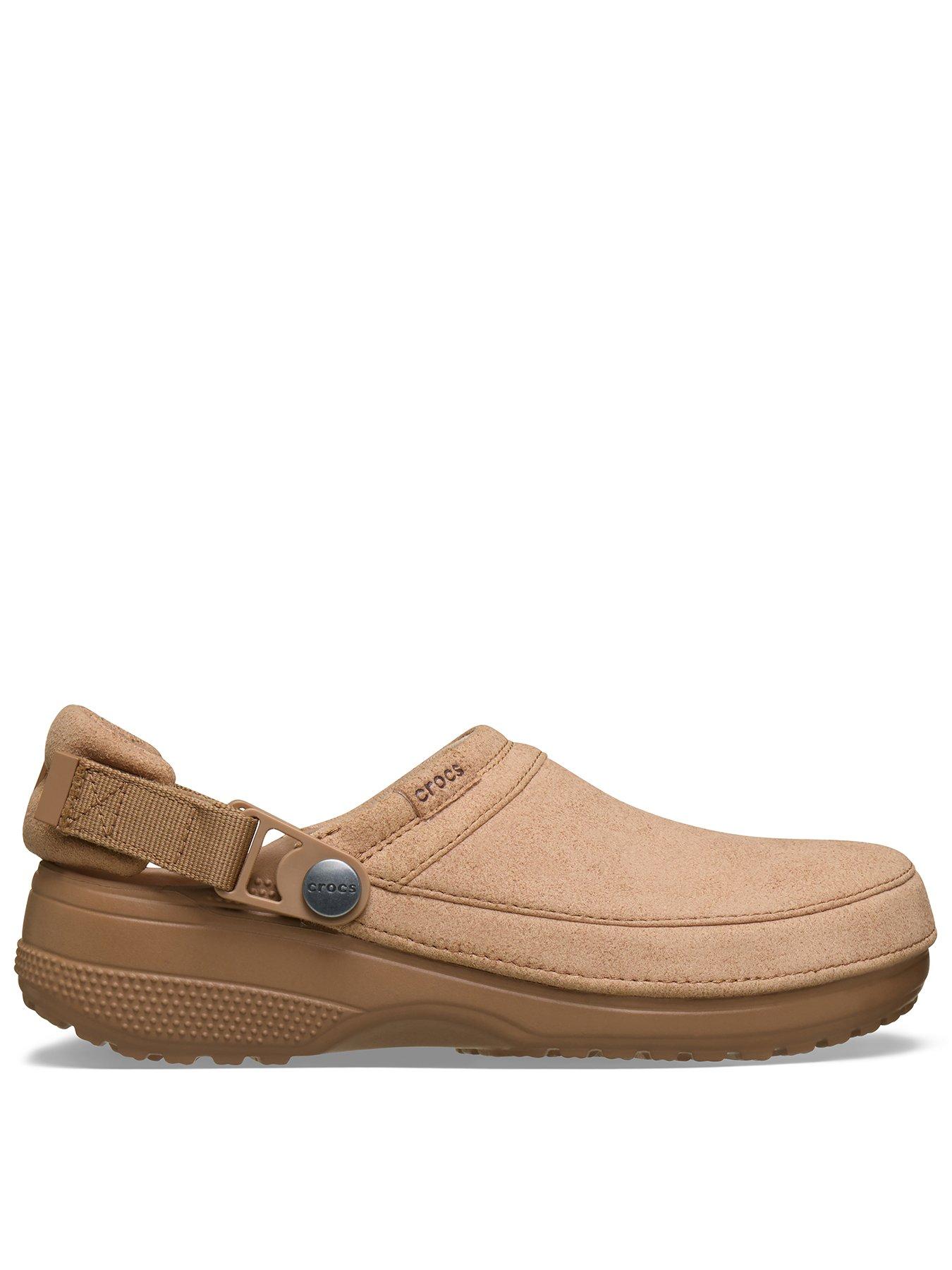 Crocs Crocs Classic Crafted Vegan Suede Clog Sandal - Brown