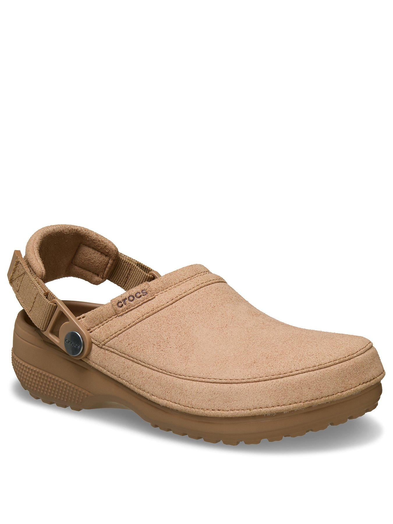 Image 2 of 7 of Crocs Mens Classic Crafted Vegan Suede Clog - Milk Chocolate
