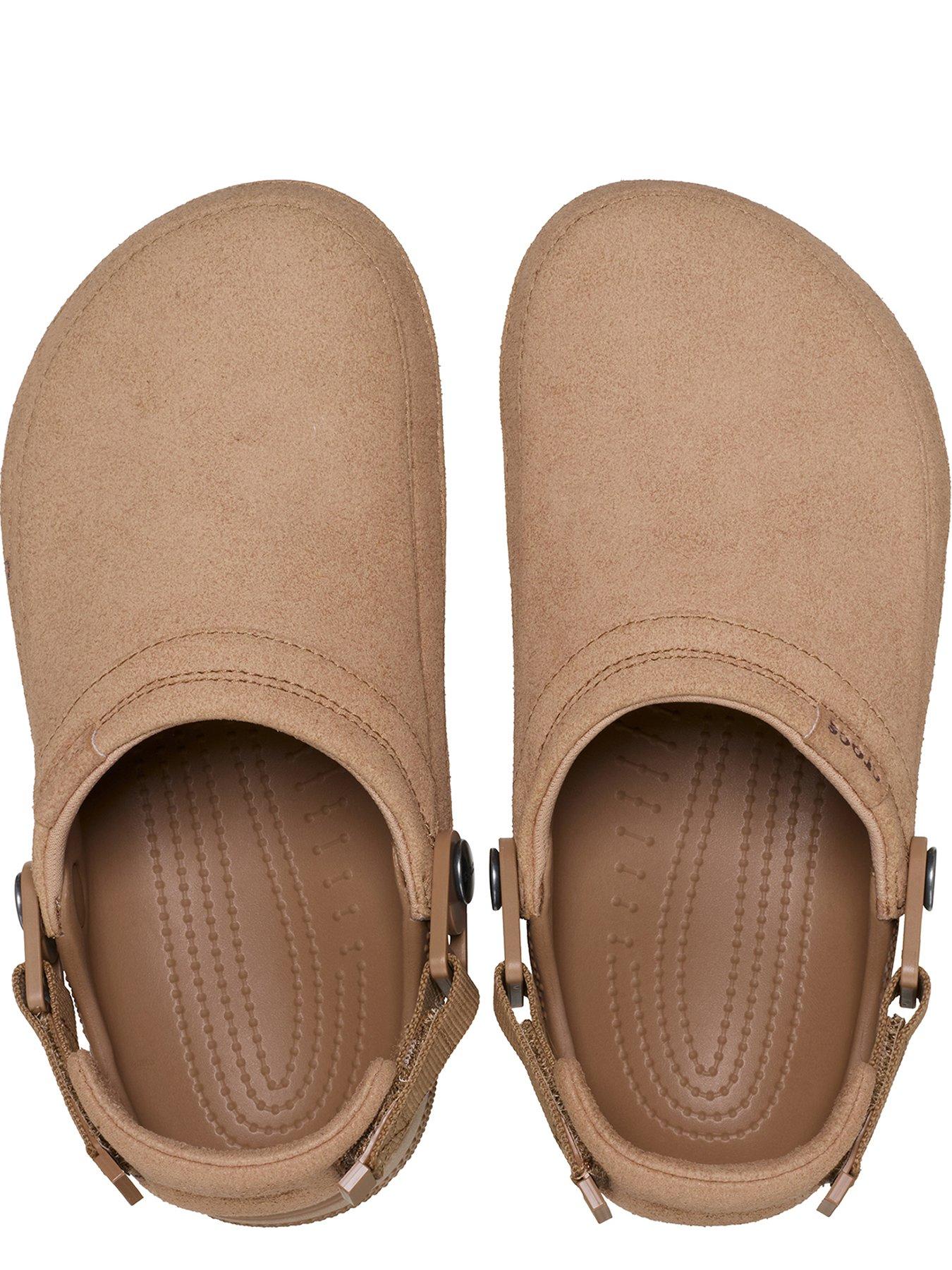 Image 4 of 7 of Crocs Mens Classic Crafted Vegan Suede Clog - Milk Chocolate