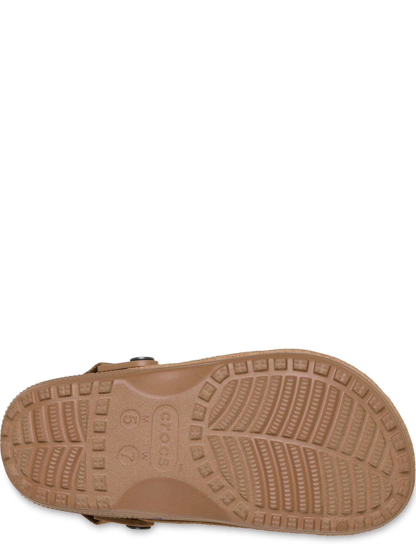 Image 5 of 7 of Crocs Mens Classic Crafted Vegan Suede Clog - Milk Chocolate