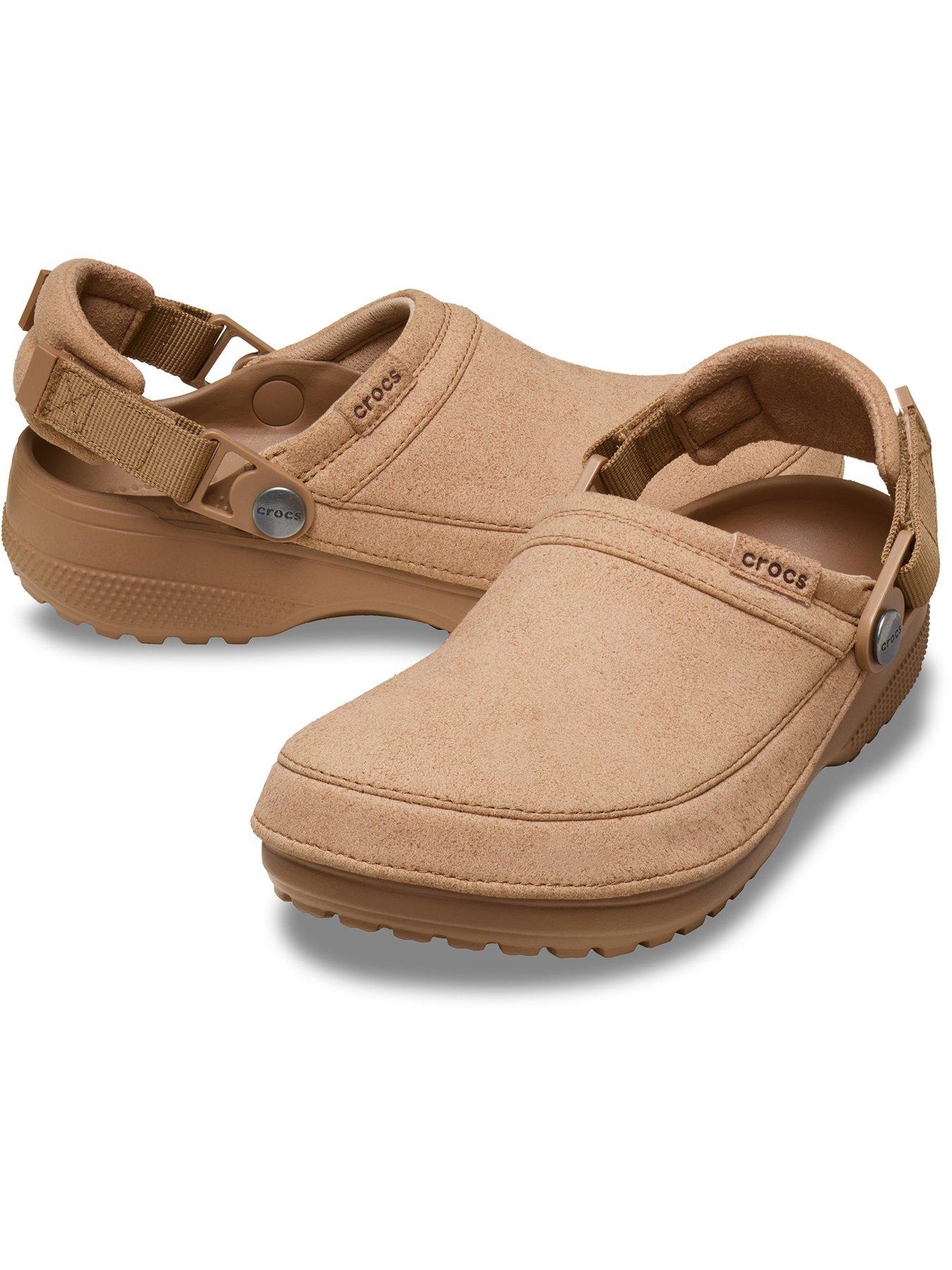Image 6 of 7 of Crocs Mens Classic Crafted Vegan Suede Clog - Milk Chocolate