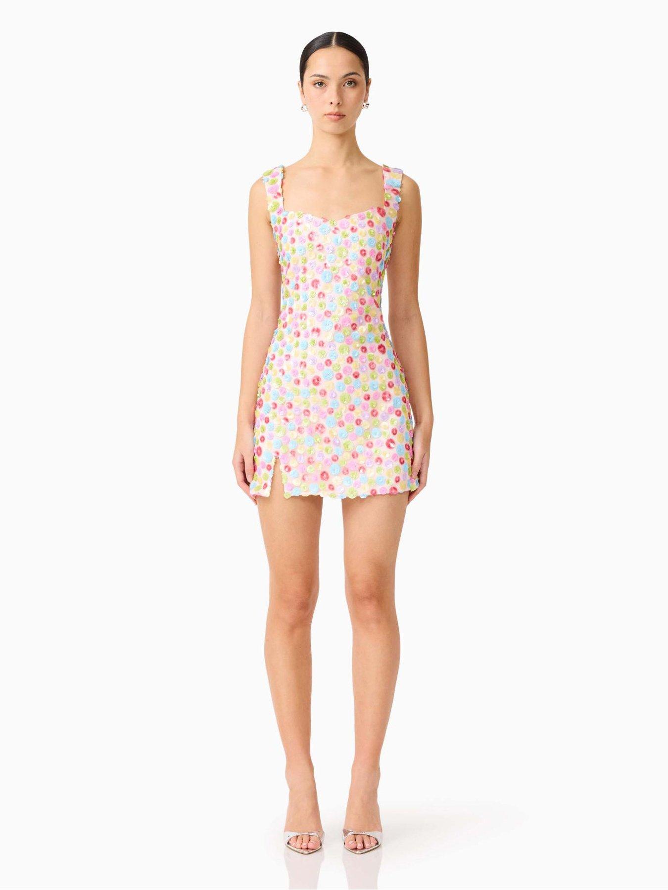 Curaae Bijou Mini Dress - Beige