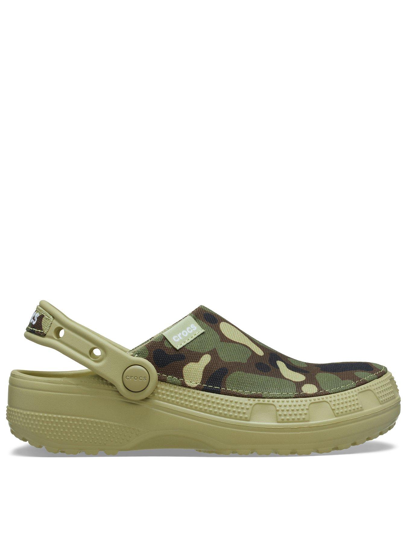 Image 1 of 6 of Crocs Mens Classic Crafted Camo Clog - Tac Green