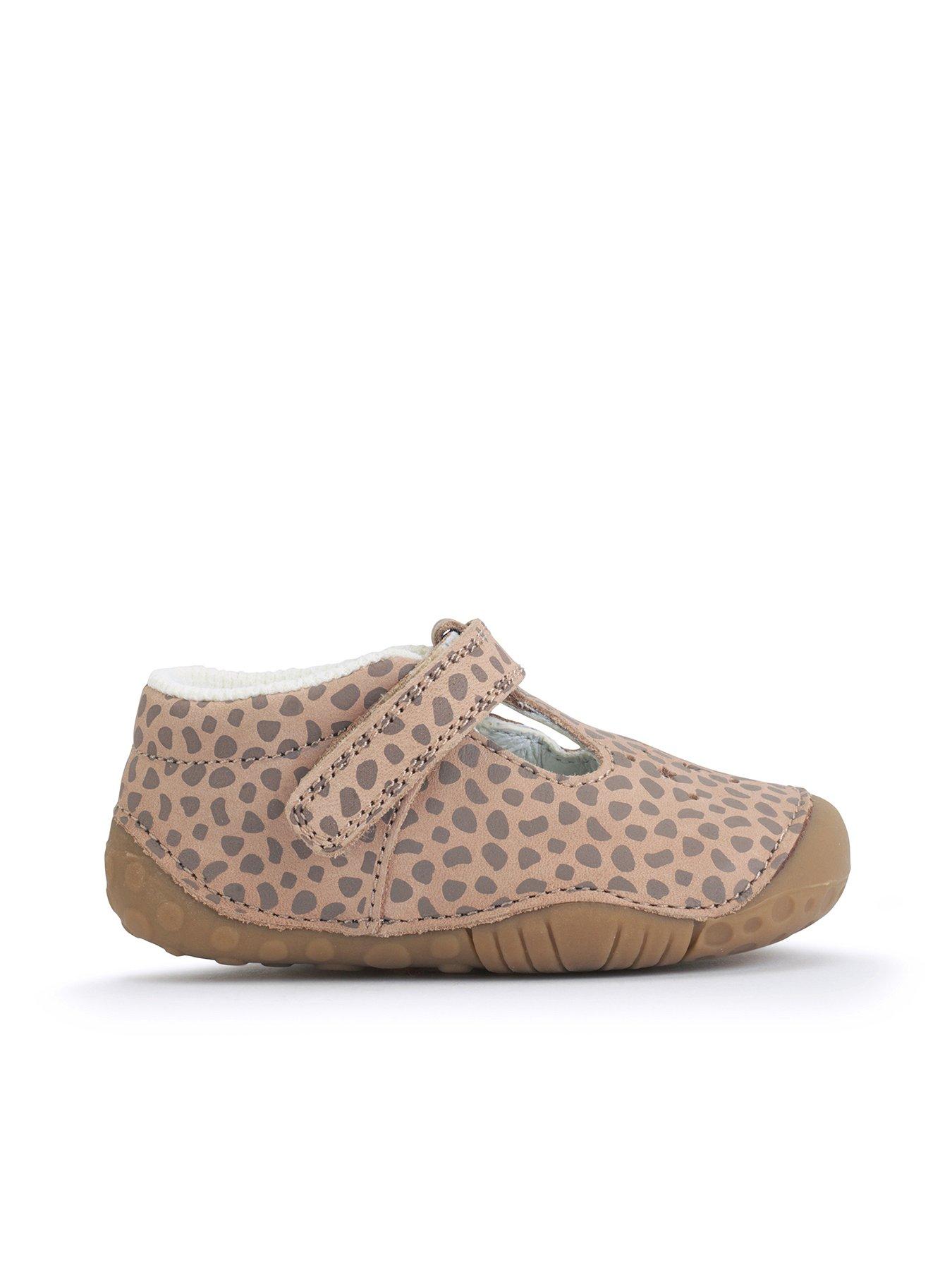 Start-rite Tumble Taupe Patent Shoes - Beige