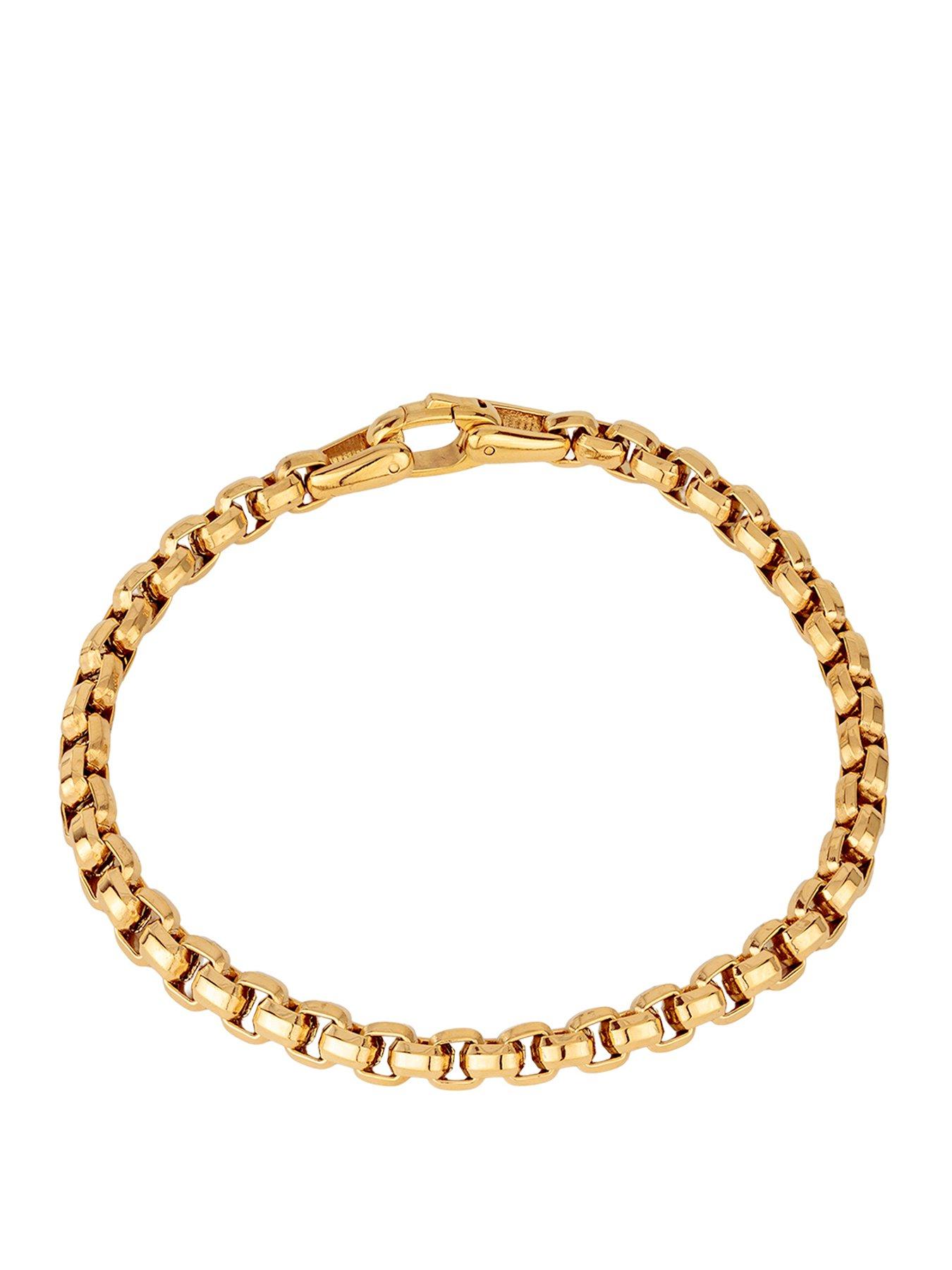 Image 1 of 5 of The Love Collection Gold Stainless steel 9" bracelet