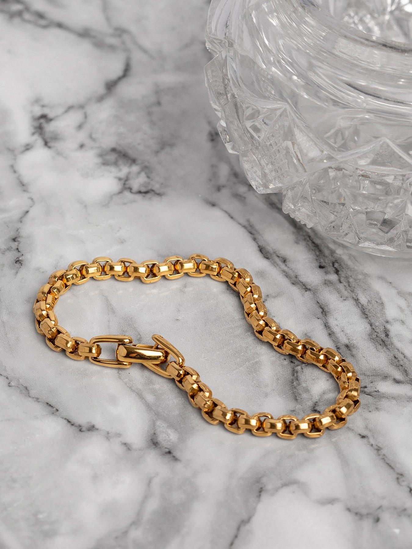 Image 5 of 5 of The Love Collection Gold Stainless steel 9" bracelet