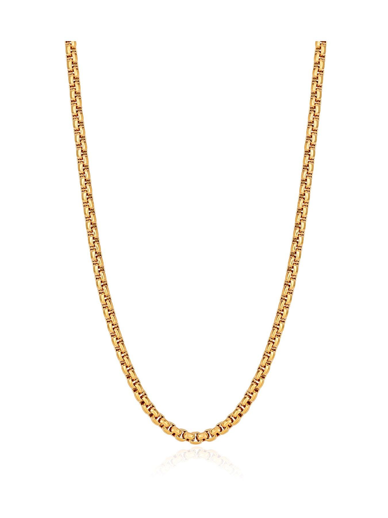 The Love Collection Gold Stainless steel 22" necklace