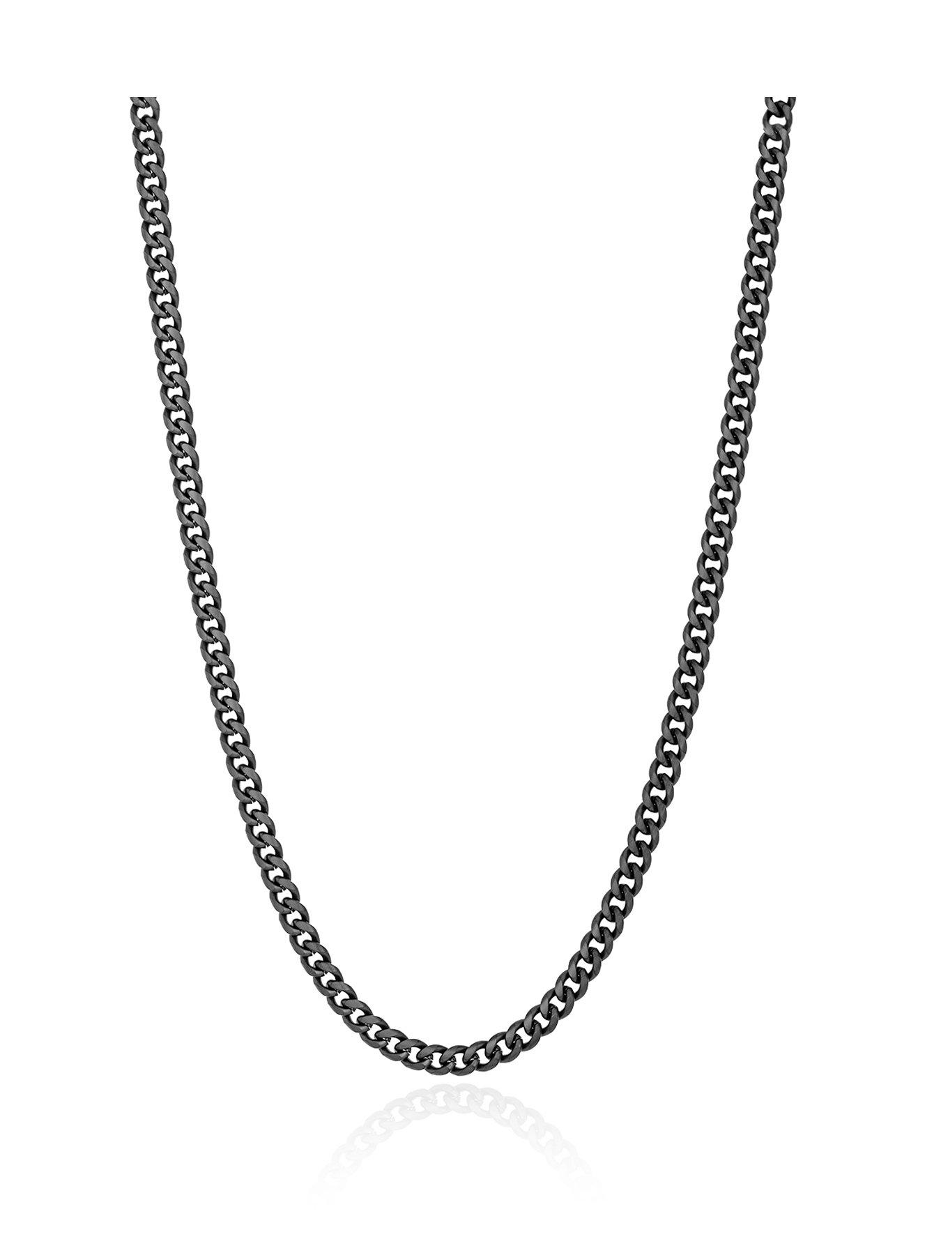 The Love Collection Black Stainless steel 22" necklace