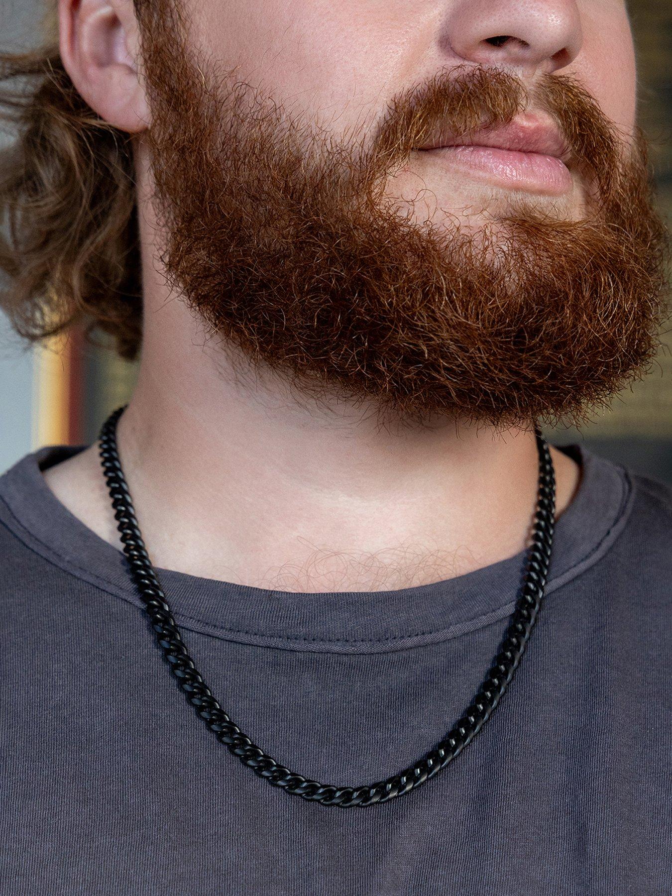 Image 2 of 5 of The Love Collection Black Stainless steel 22" necklace