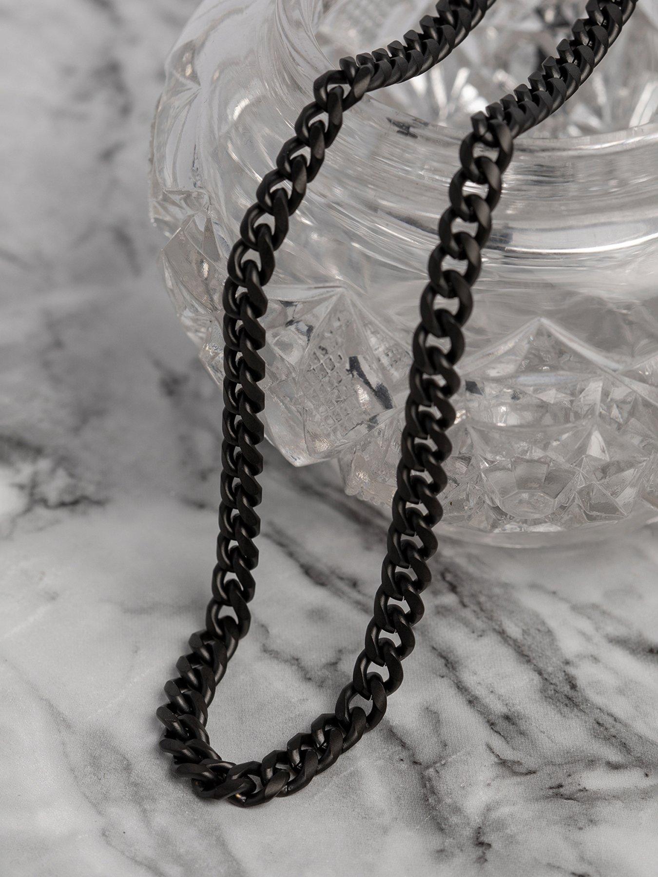Image 5 of 5 of The Love Collection Black Stainless steel 22" necklace