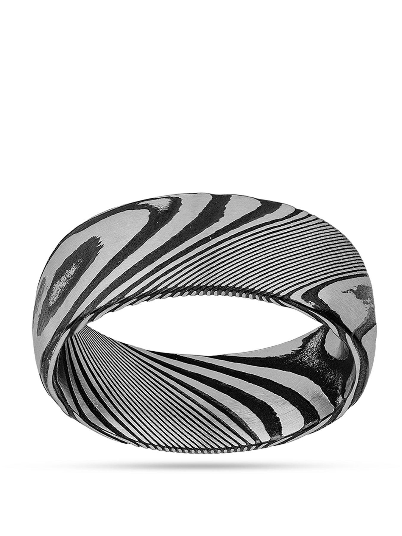 The Love Collection Damascus steel ring
