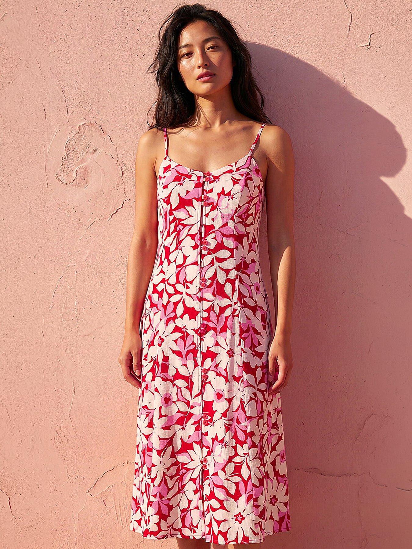 Roman Petite Floral Strappy Dress