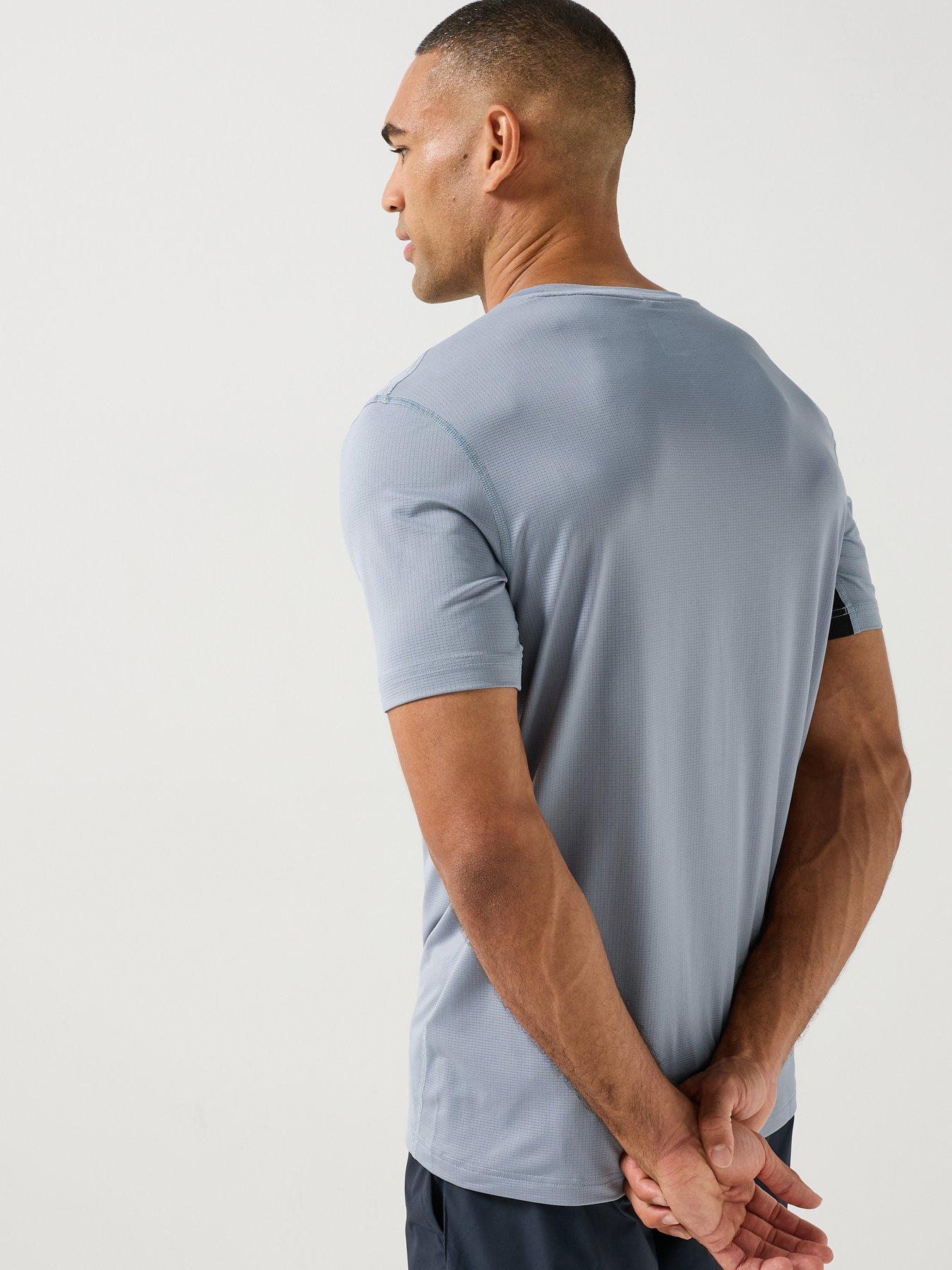 Image 2 of 6 of BOSS Mens Active Logo Training T-Shirt - Grey