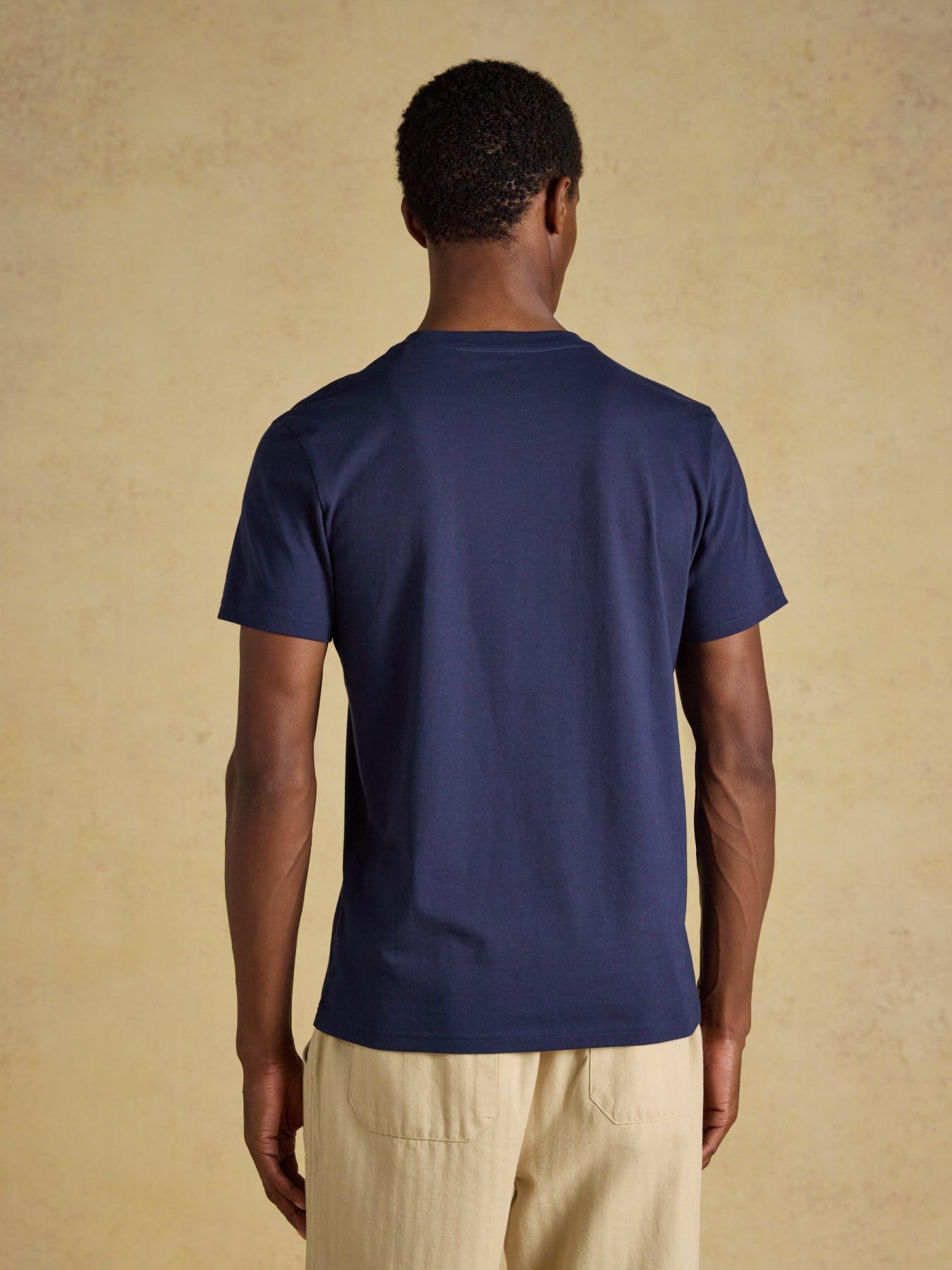 Image 2 of 4 of Joules Mens Everyday Regular Fit Cotton T-Shirt - Navy