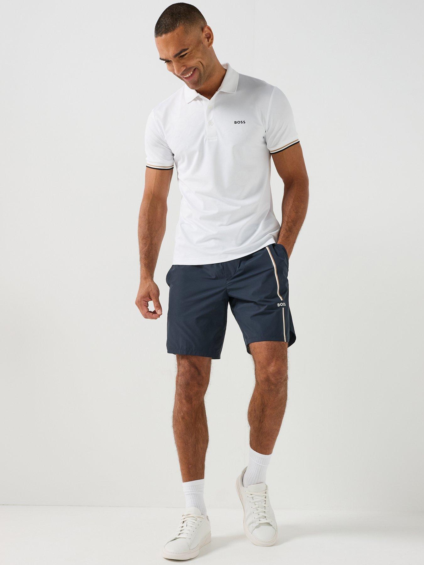 Image 3 of 6 of BOSS Mens Sh_toc Game 8 Inch Shorts - Navy