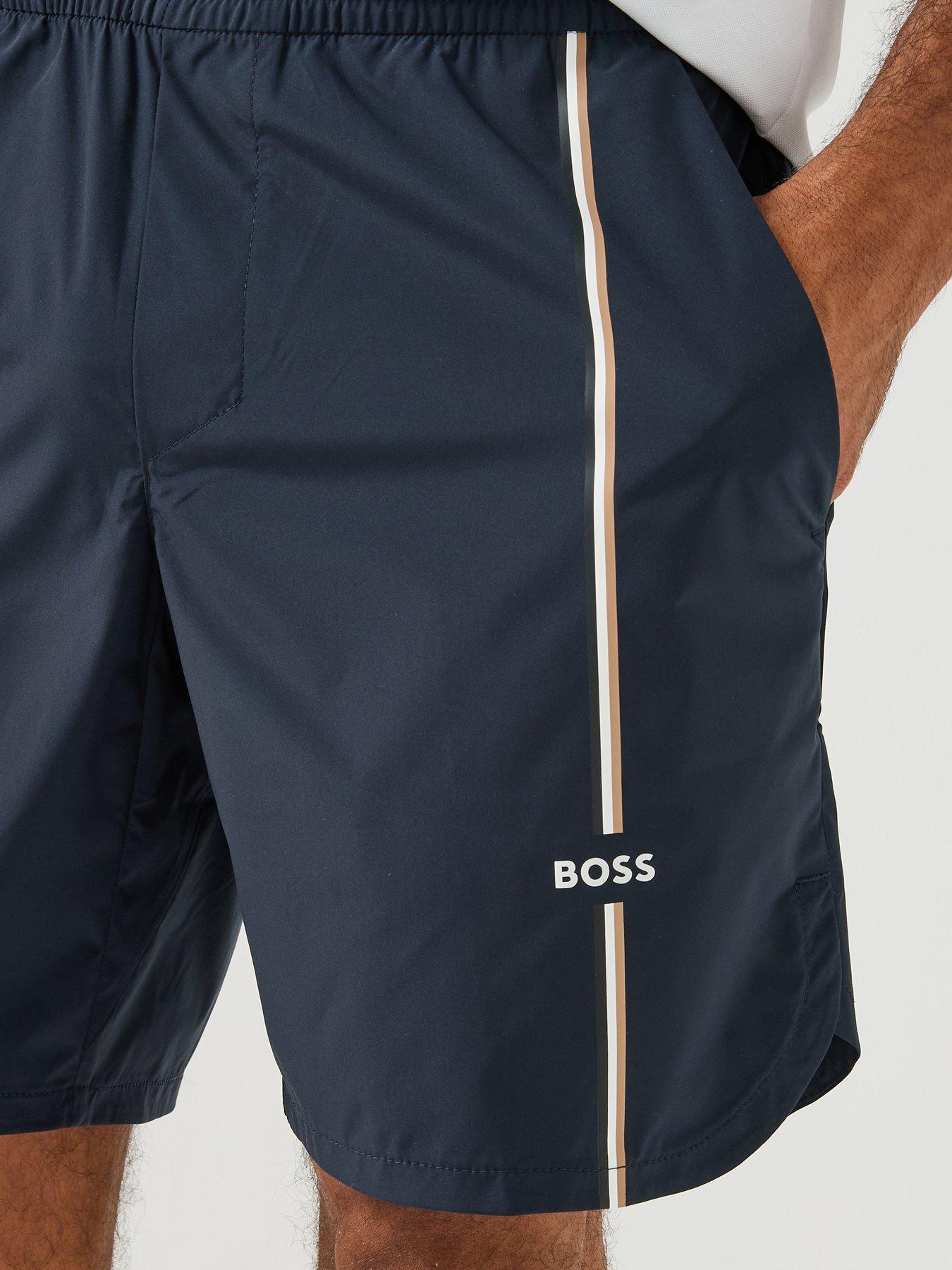 Image 4 of 6 of BOSS Mens Sh_toc Game 8 Inch Shorts - Navy