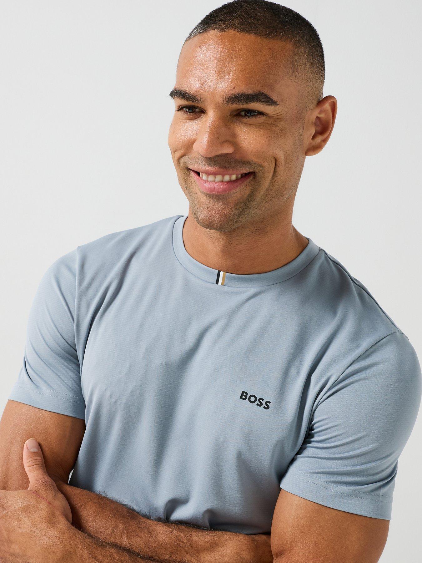 Image 4 of 6 of BOSS Mens Ts_Toc Game Nova Poly T-Shirt - Grey