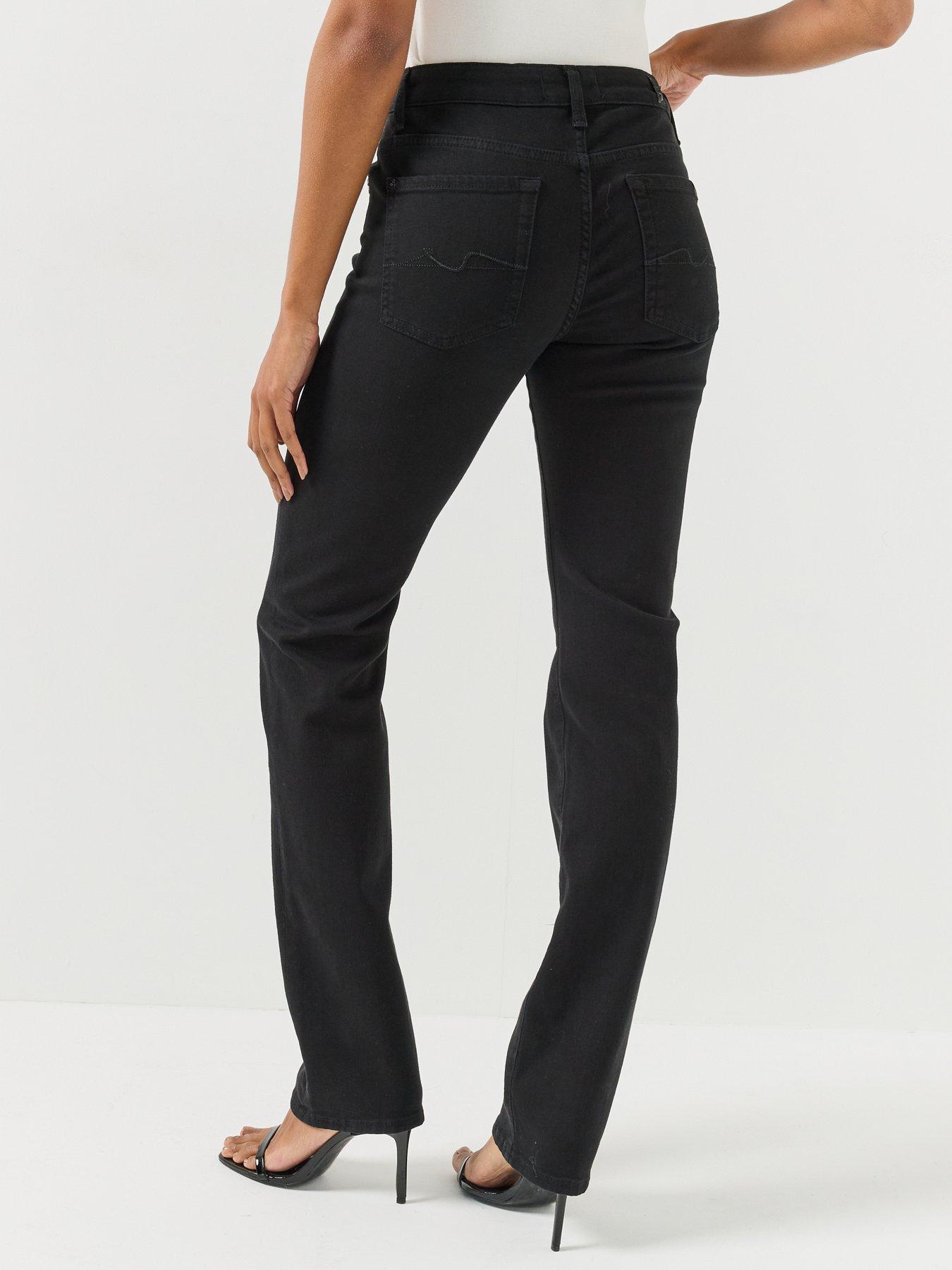 Image 2 of 6 of 7 FOR ALL MANKIND Womens The Slim Slim Fit Straight Leg Jeans - Blue