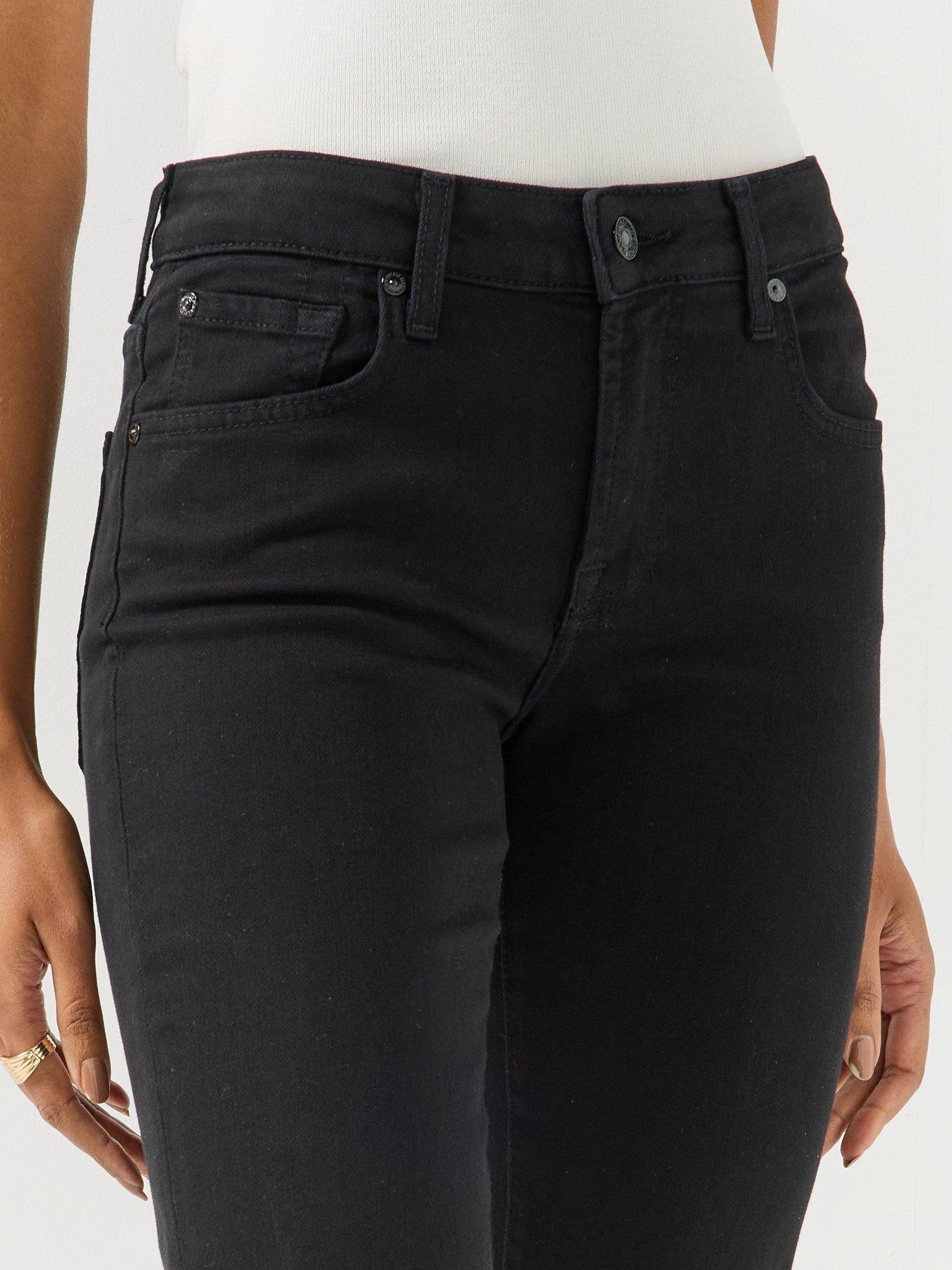 Image 4 of 6 of 7 FOR ALL MANKIND Womens The Slim Slim Fit Straight Leg Jeans - Blue