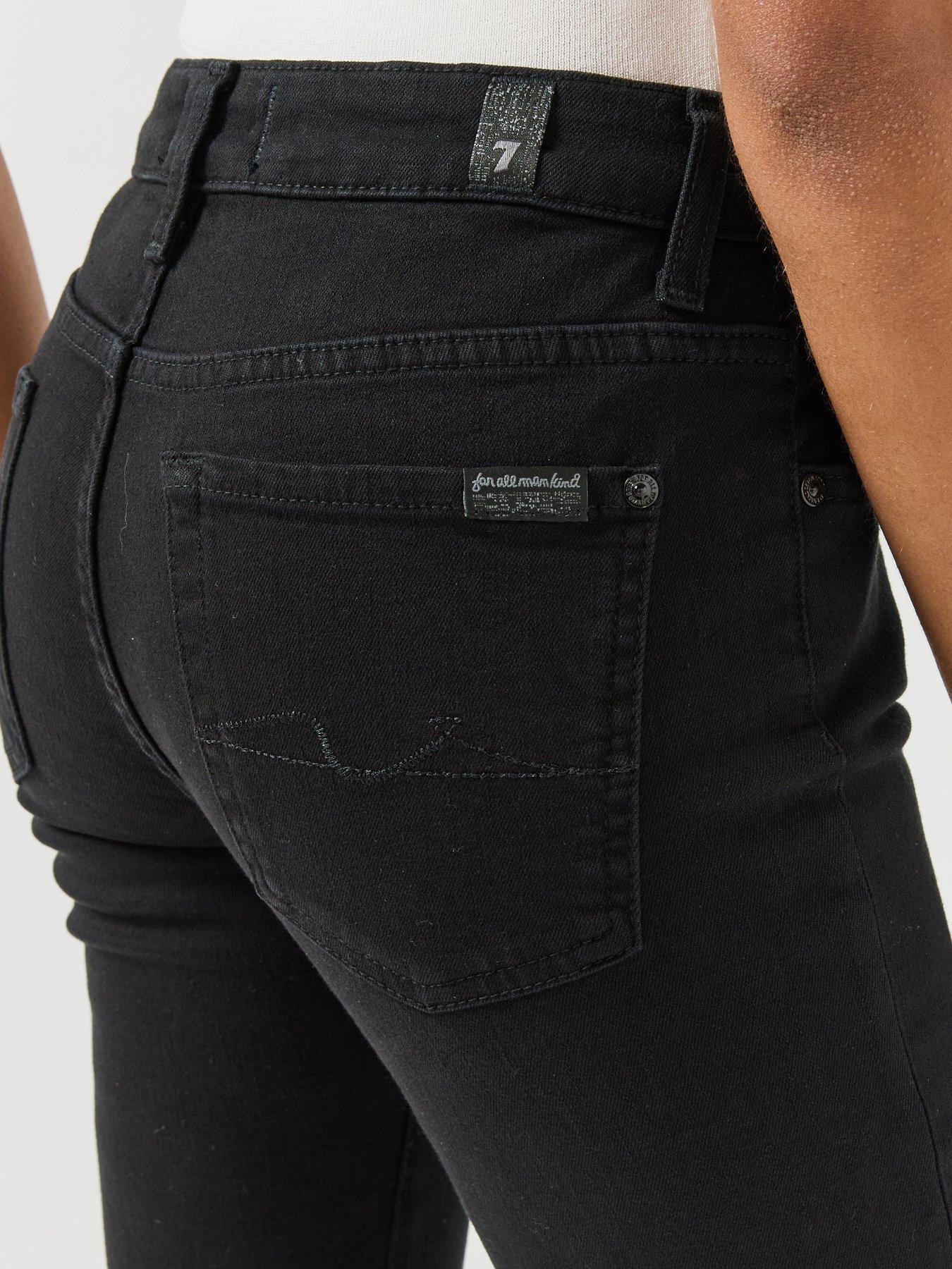 Image 5 of 6 of 7 FOR ALL MANKIND Womens The Slim Slim Fit Straight Leg Jeans - Blue