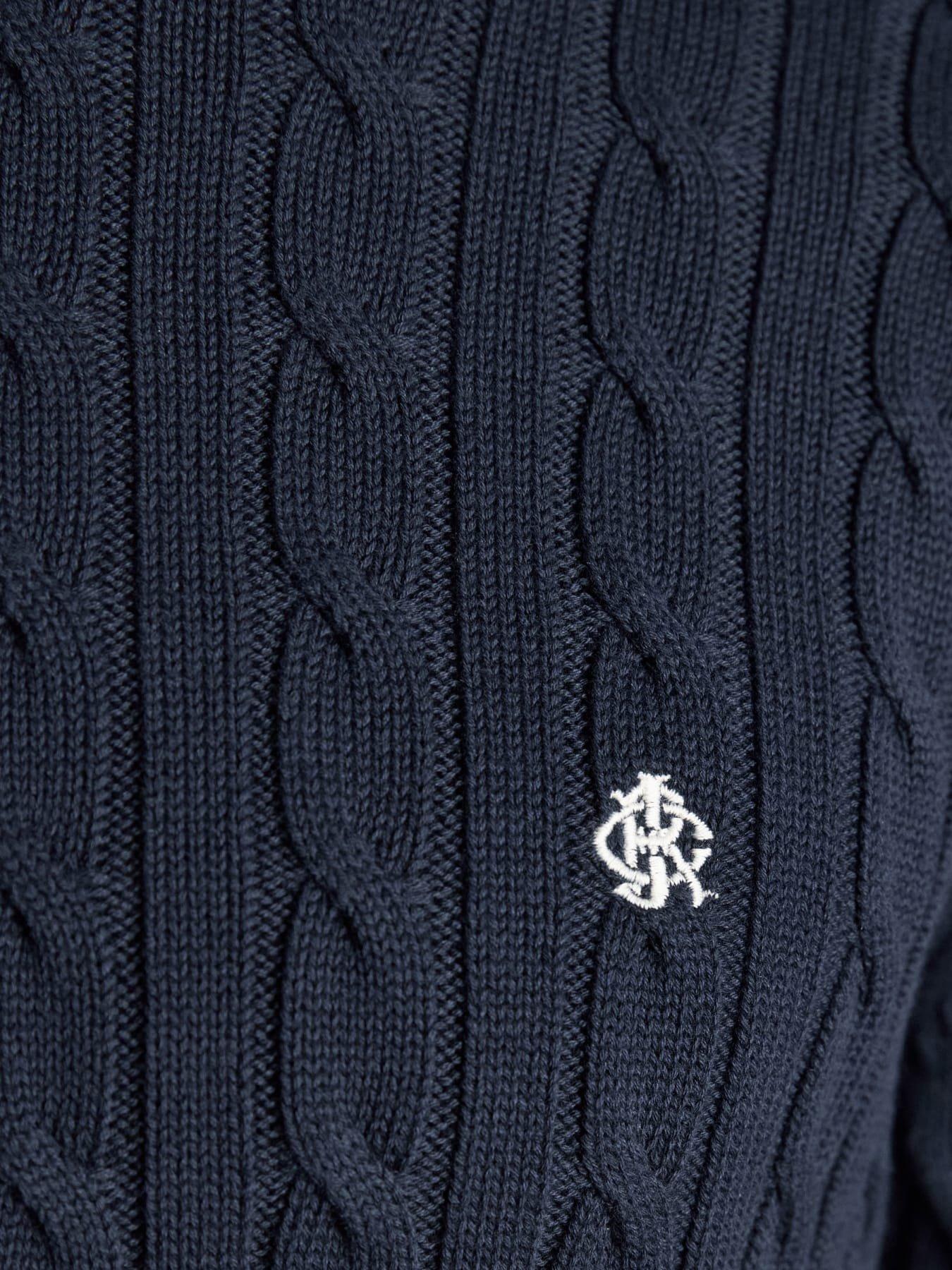 Image 4 of 7 of Joules Cable Crew Knitted Jumper- Navy