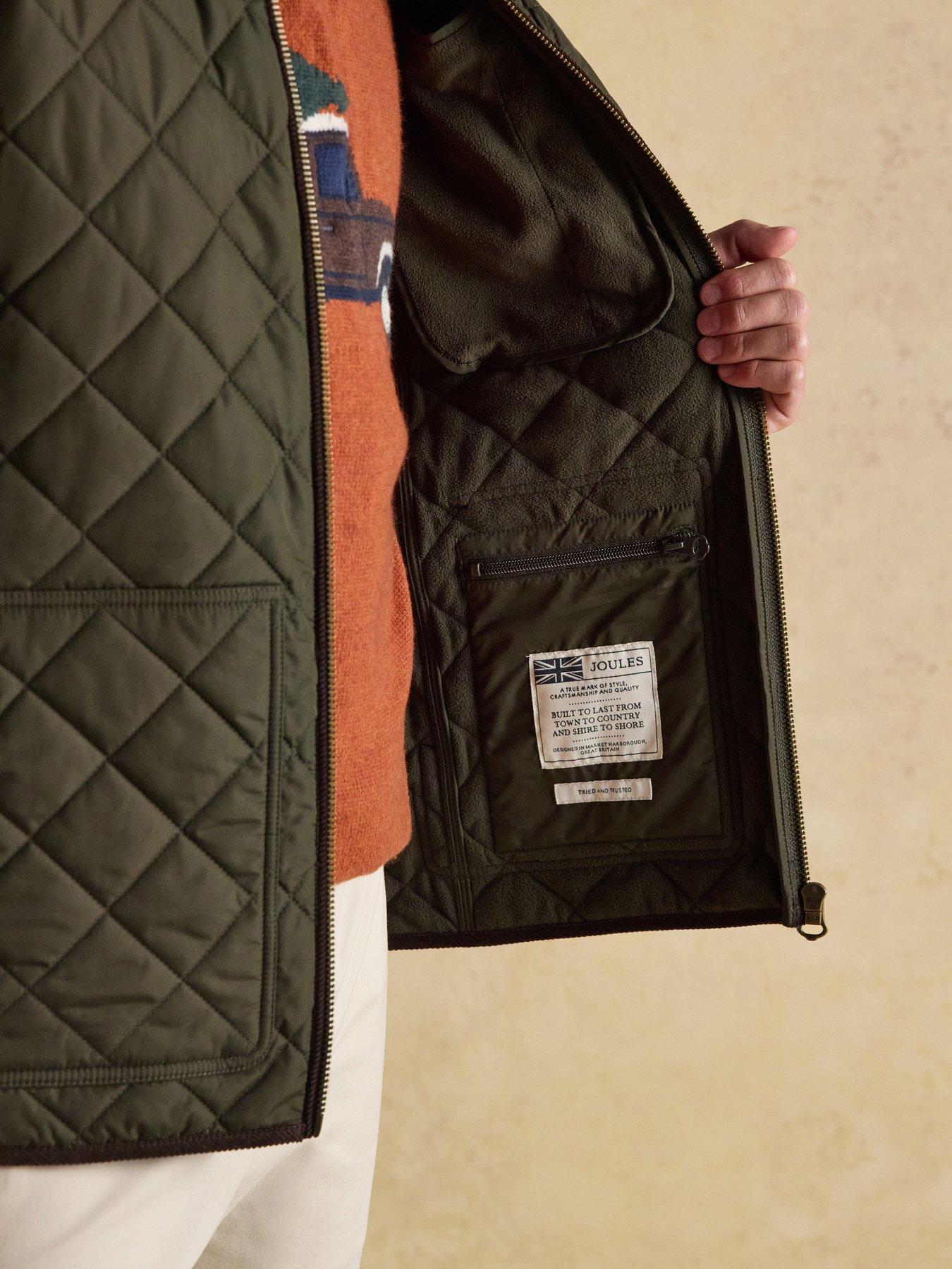 Image 5 of 7 of Joules Maynard Quilted Jacket- Green