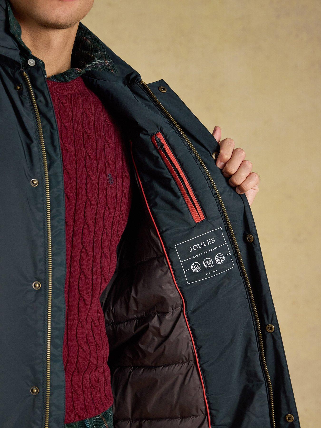 Image 7 of 7 of Joules Clarendon Long Padded Jacket- Navy