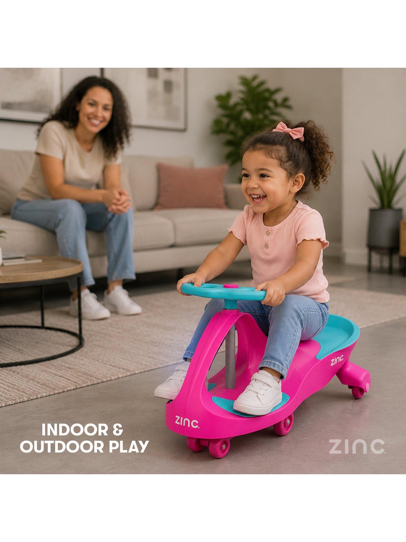 Image 5 of 7 of Zinc Wiggle Car Ride On - Pink