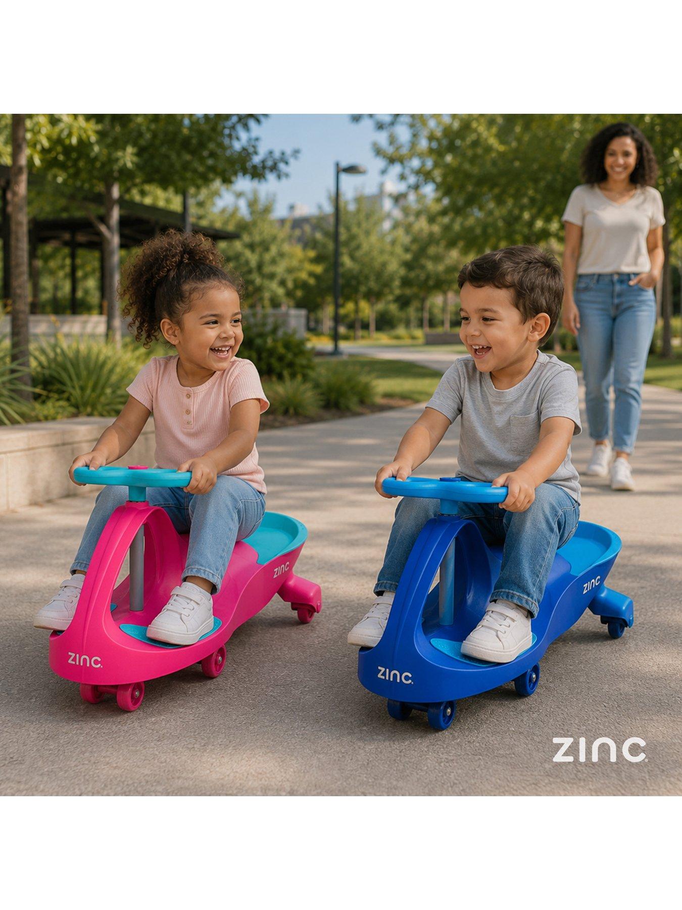 Image 6 of 7 of Zinc Wiggle Car Ride On - Pink
