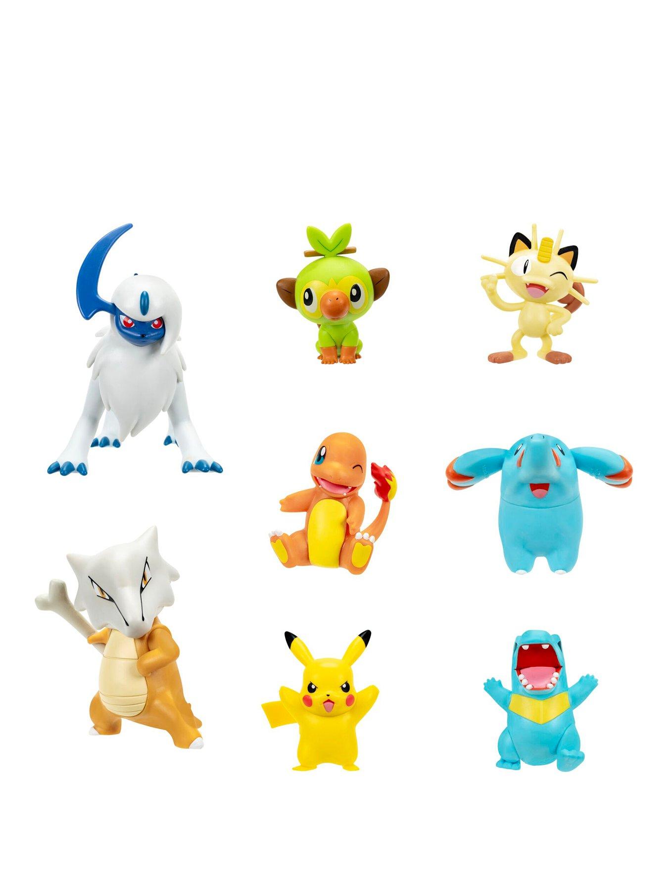 Pokemon PKW - Battle Figure Multipack (8PK: 2" Pikachu #9, Phanpy, Totodile, Charmander #2, Grookey, Meowth, 3" Marowak, Absol) W16