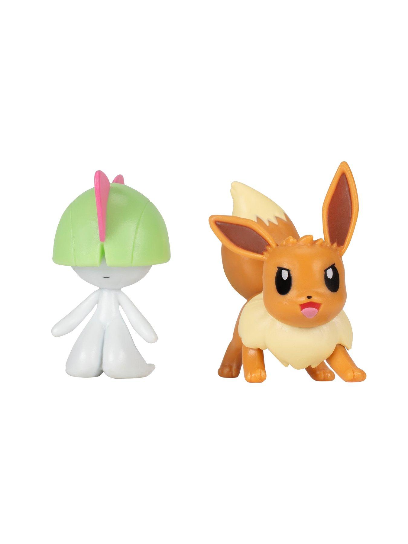Image 5 of 7 of Pokemon PKW - Game (Pokemon Battle Disc Showdown Game) Eevee #3 &amp; Ralts with Normal Base &amp; Psychic Base - Normal and Psychic discs - Battle Arena - W1