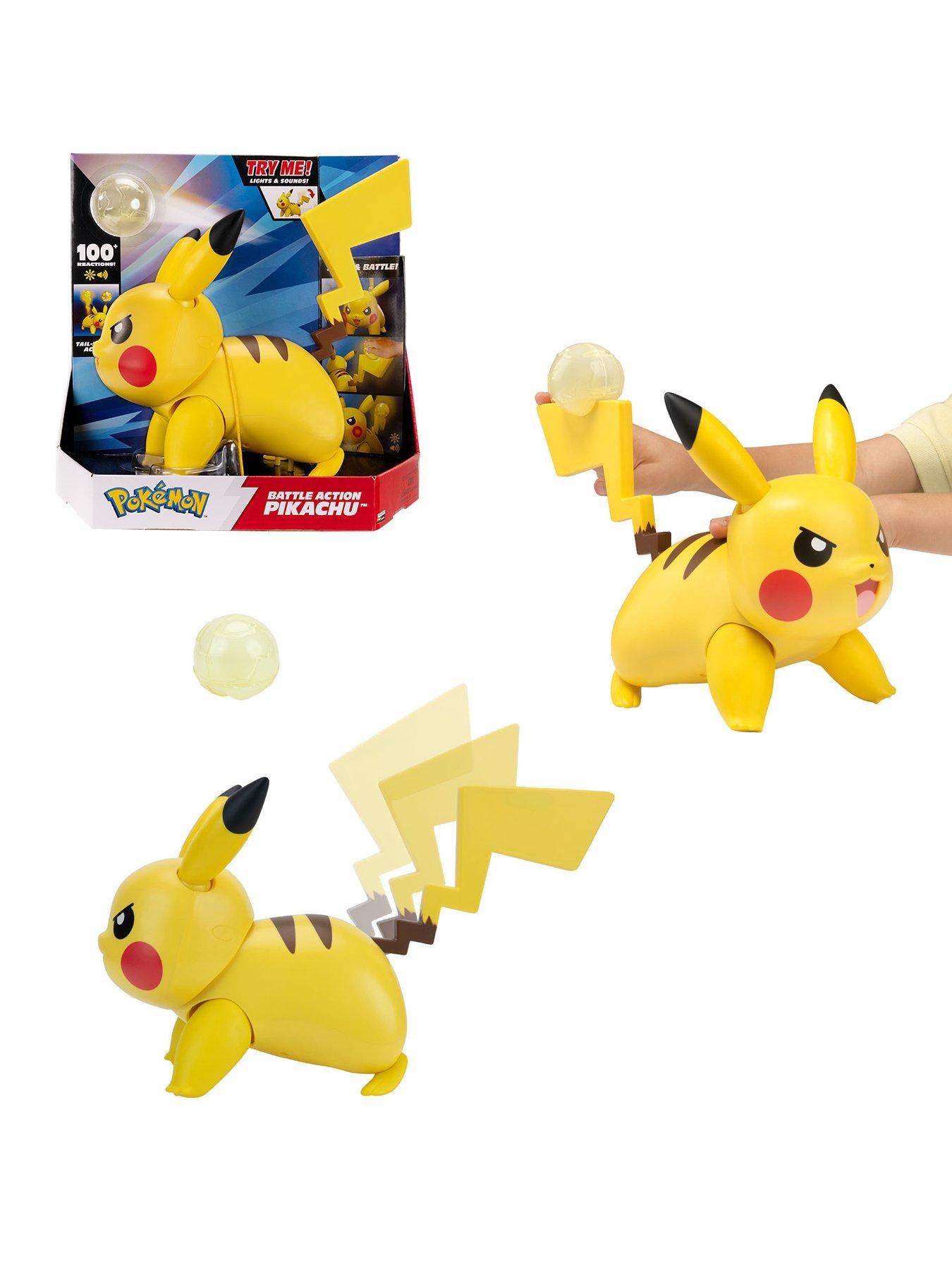 Image 1 of 8 of Pokemon PKW - Deluxe Feature Figure (Battle Action Pikachu) (ECOMM)