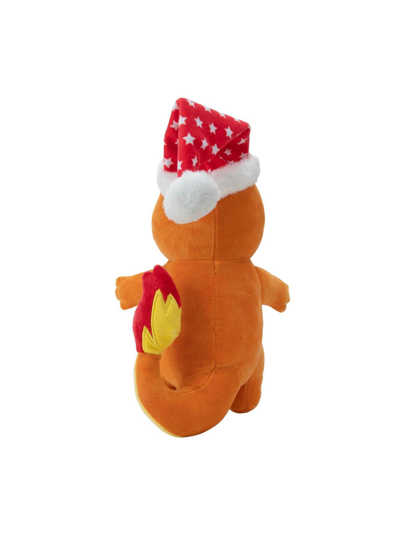 Image 3 of 4 of Pokemon PKW - 8" Seasonal Plush (Holiday) Charmander with Santa Hat - W4