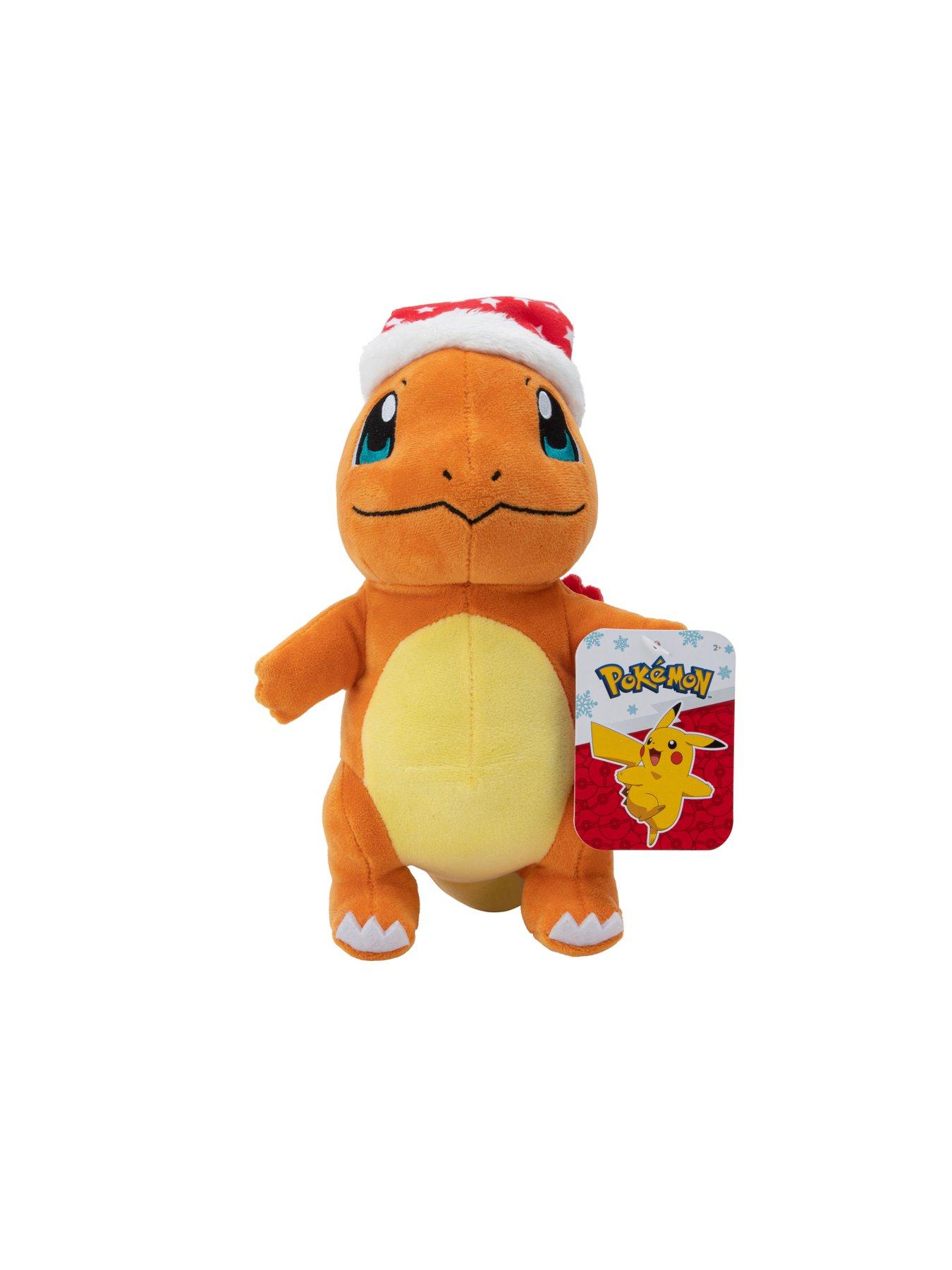 Image 4 of 4 of Pokemon PKW - 8" Seasonal Plush (Holiday) Charmander with Santa Hat - W4